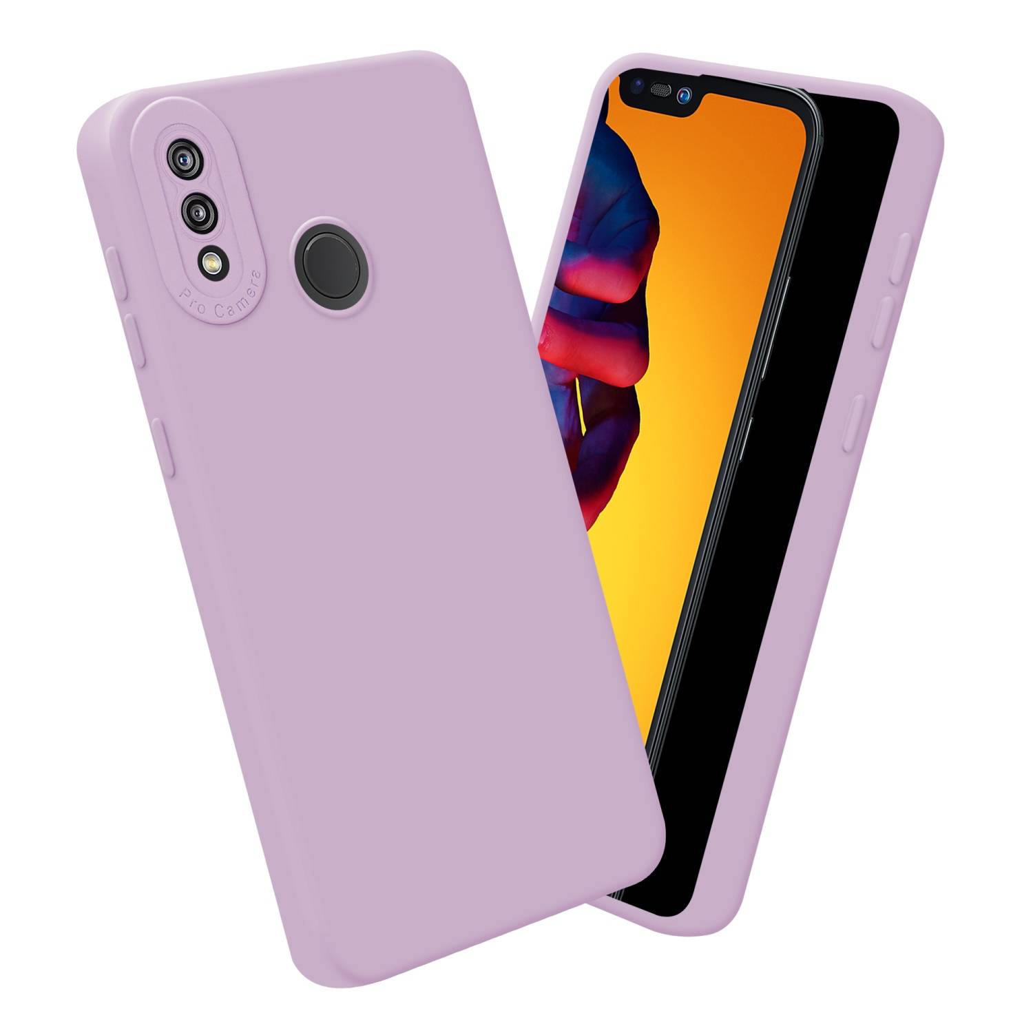 Cadorabo Hülle für Huawei P20 LITE 2018 / NOVA 3E Schutz Hülle in Rosa TPU Silikon Etui Case Handyhülle