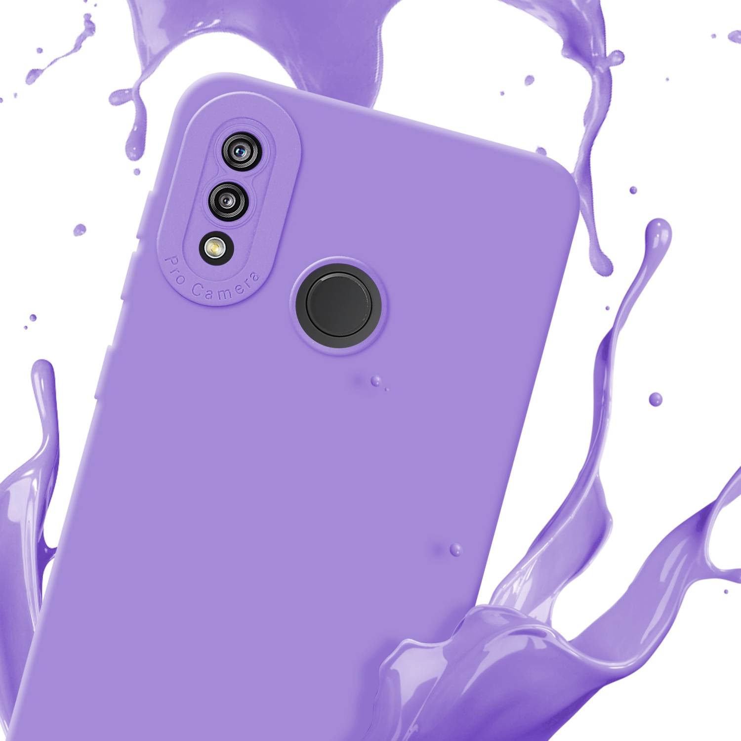 Cadorabo Hülle für Huawei P20 LITE 2018 / NOVA 3E Schutz Hülle in Lila TPU Silikon Etui Case Handyhülle