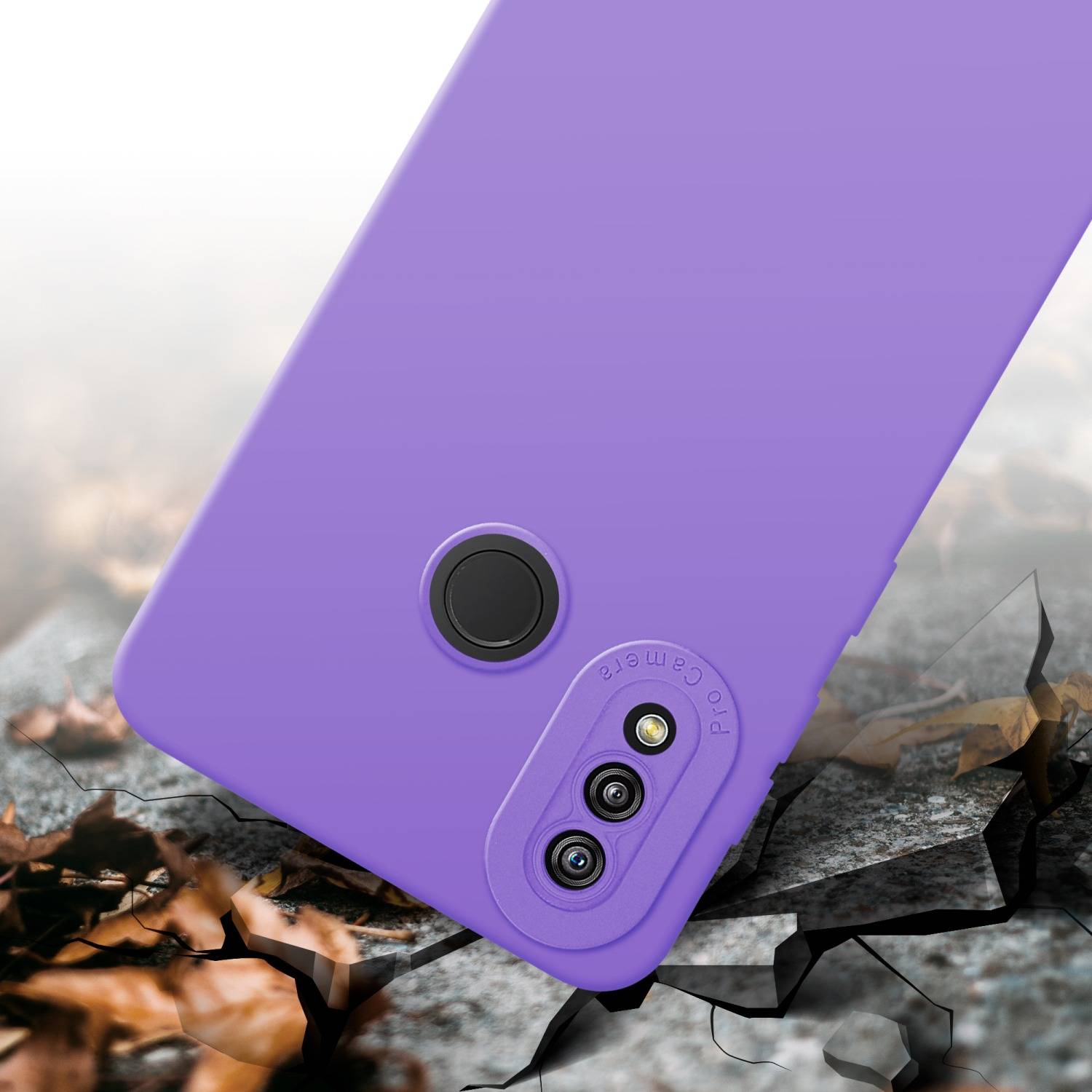 Cadorabo Hülle für Huawei P20 LITE 2018 / NOVA 3E Schutz Hülle in Lila TPU Silikon Etui Case Handyhülle