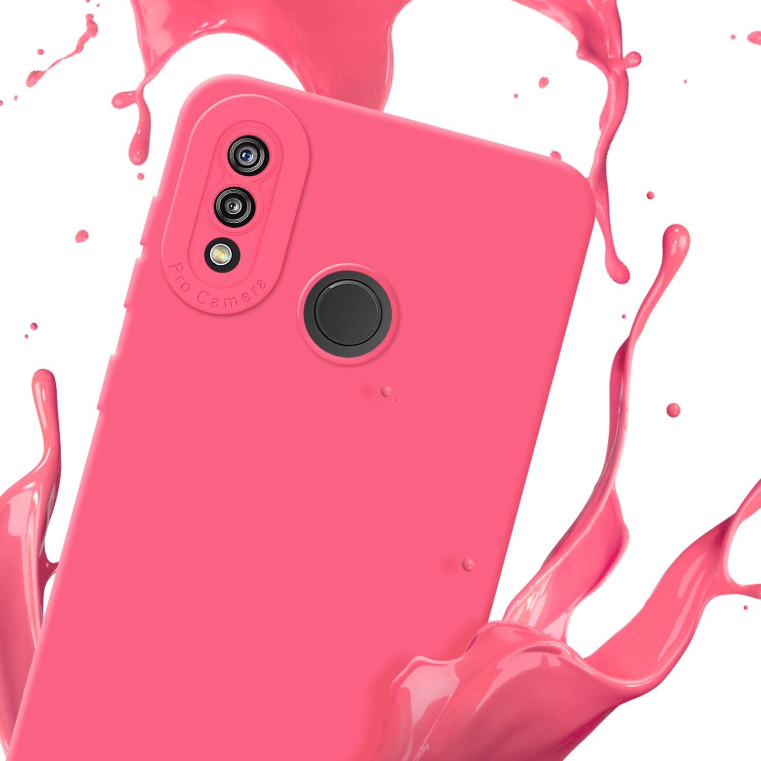 Cadorabo Hülle für Huawei P20 LITE 2018 / NOVA 3E Schutz Hülle in Rot TPU Silikon Etui Case Handyhülle