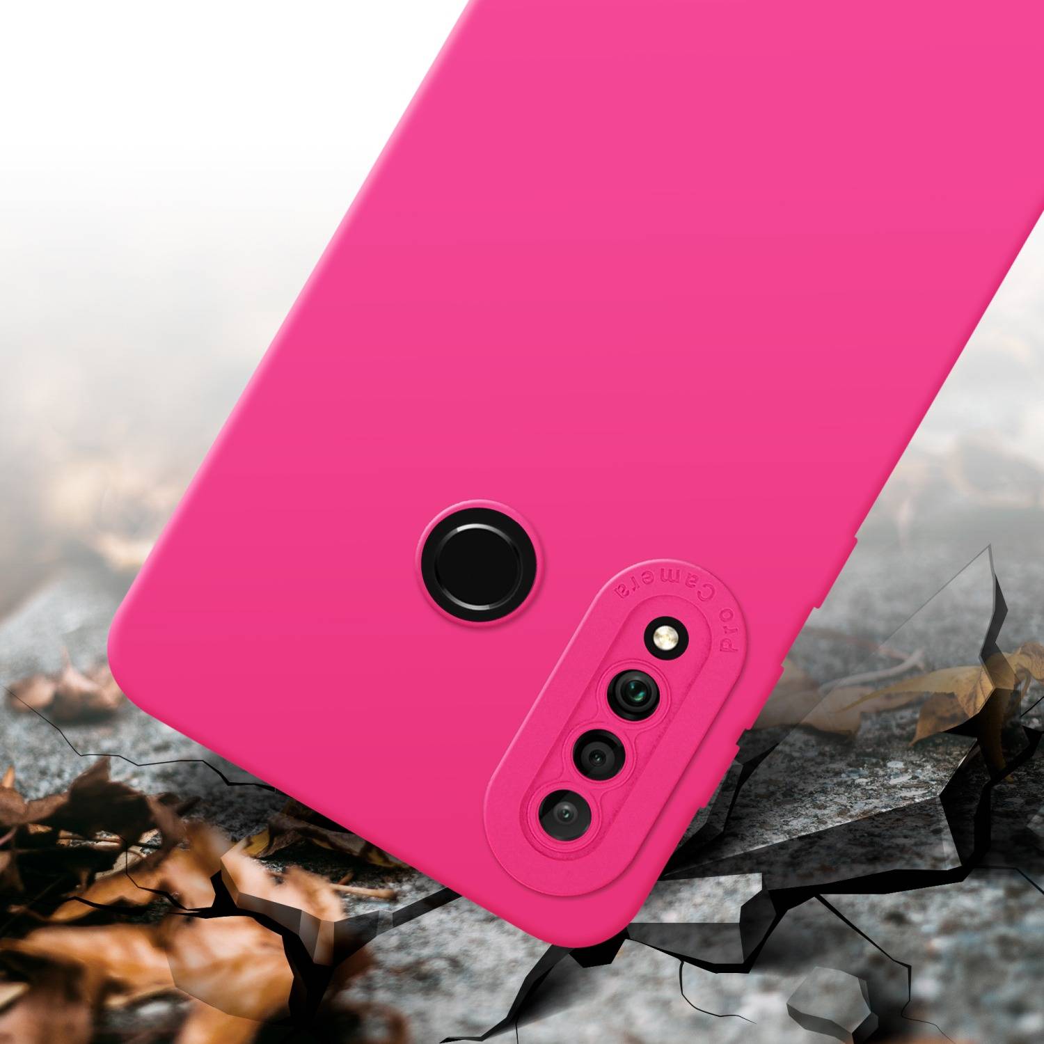 Cadorabo Hülle für Huawei P30 LITE Schutz Hülle in Pink TPU Silikon Etui Case Handyhülle