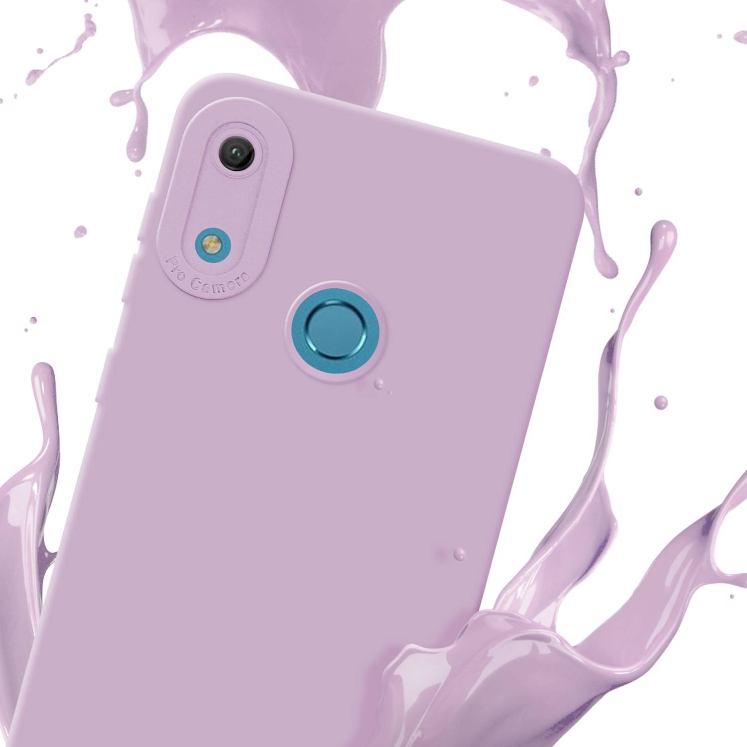 Cadorabo Hülle für Huawei Y6 2019 Schutz Hülle in Rosa TPU Silikon Etui Case Handyhülle