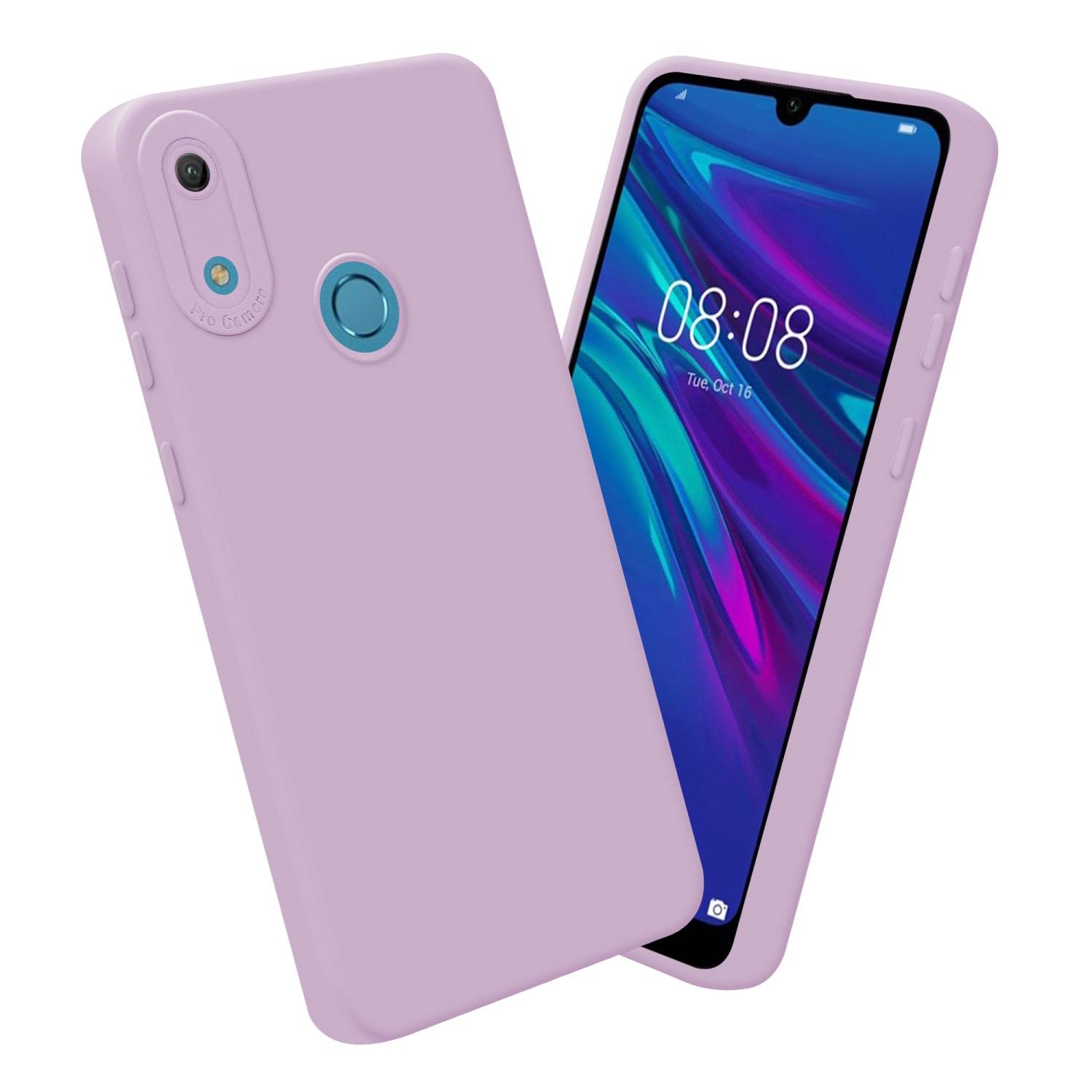 Cadorabo Hülle für Huawei Y6 2019 Schutz Hülle in Rosa TPU Silikon Etui Case Handyhülle