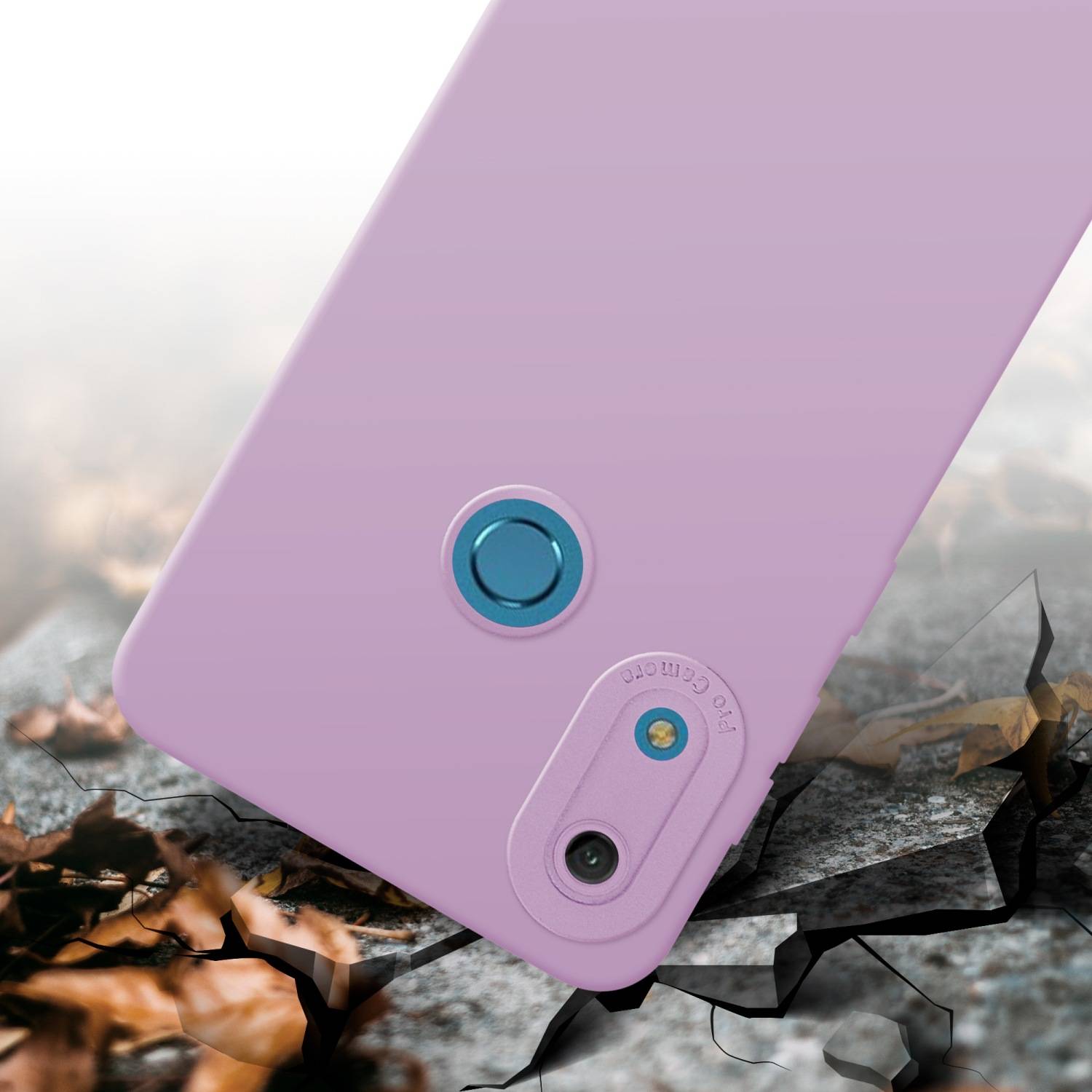 Cadorabo Hülle für Huawei Y6 2019 Schutz Hülle in Rosa TPU Silikon Etui Case Handyhülle