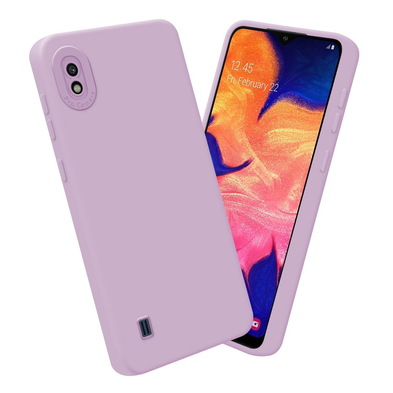 Cadorabo Hülle für Samsung Galaxy A10 Schutz Hülle in Rosa TPU Silikon Etui Case Handyhülle