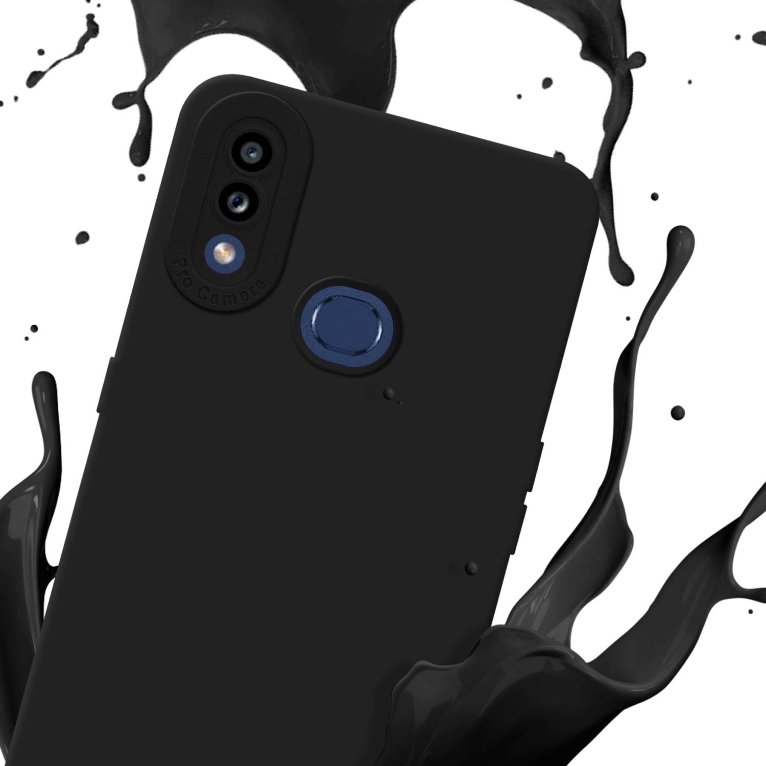 Cadorabo Hülle für Samsung Galaxy A10s / M01s Schutz Hülle in Schwarz TPU Silikon Etui Case Handyhülle