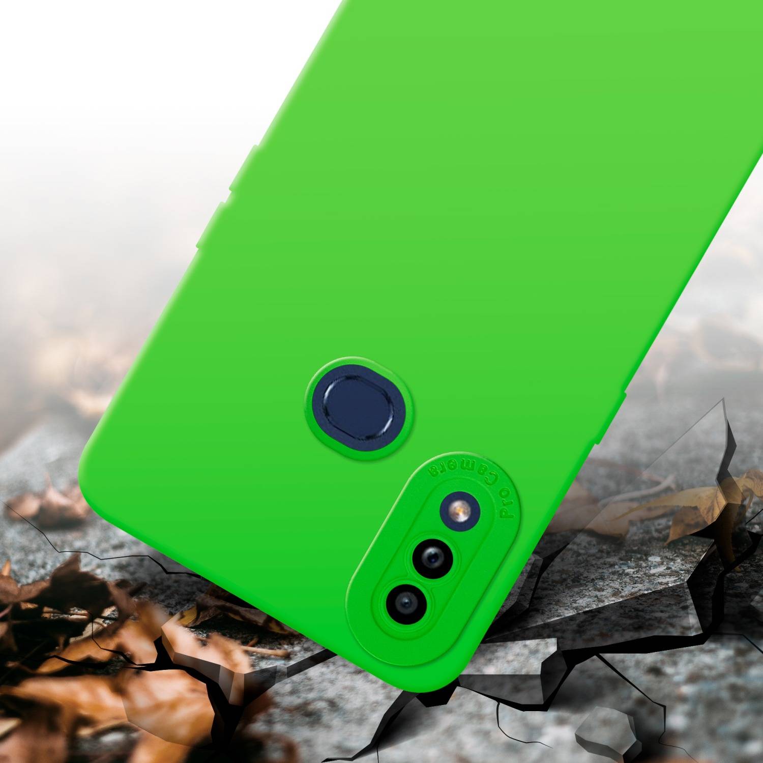Cadorabo Hülle für Samsung Galaxy A10s / M01s Schutz Hülle in Grün TPU Silikon Etui Case Handyhülle