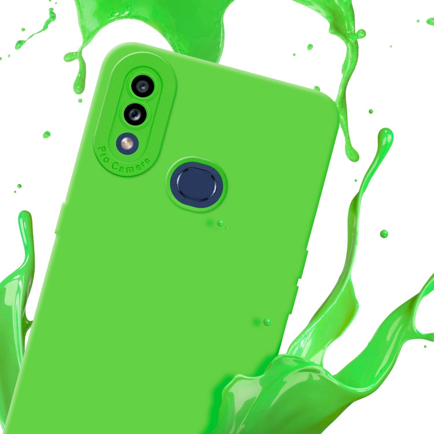 Cadorabo Hülle für Samsung Galaxy A10s / M01s Schutz Hülle in Grün TPU Silikon Etui Case Handyhülle