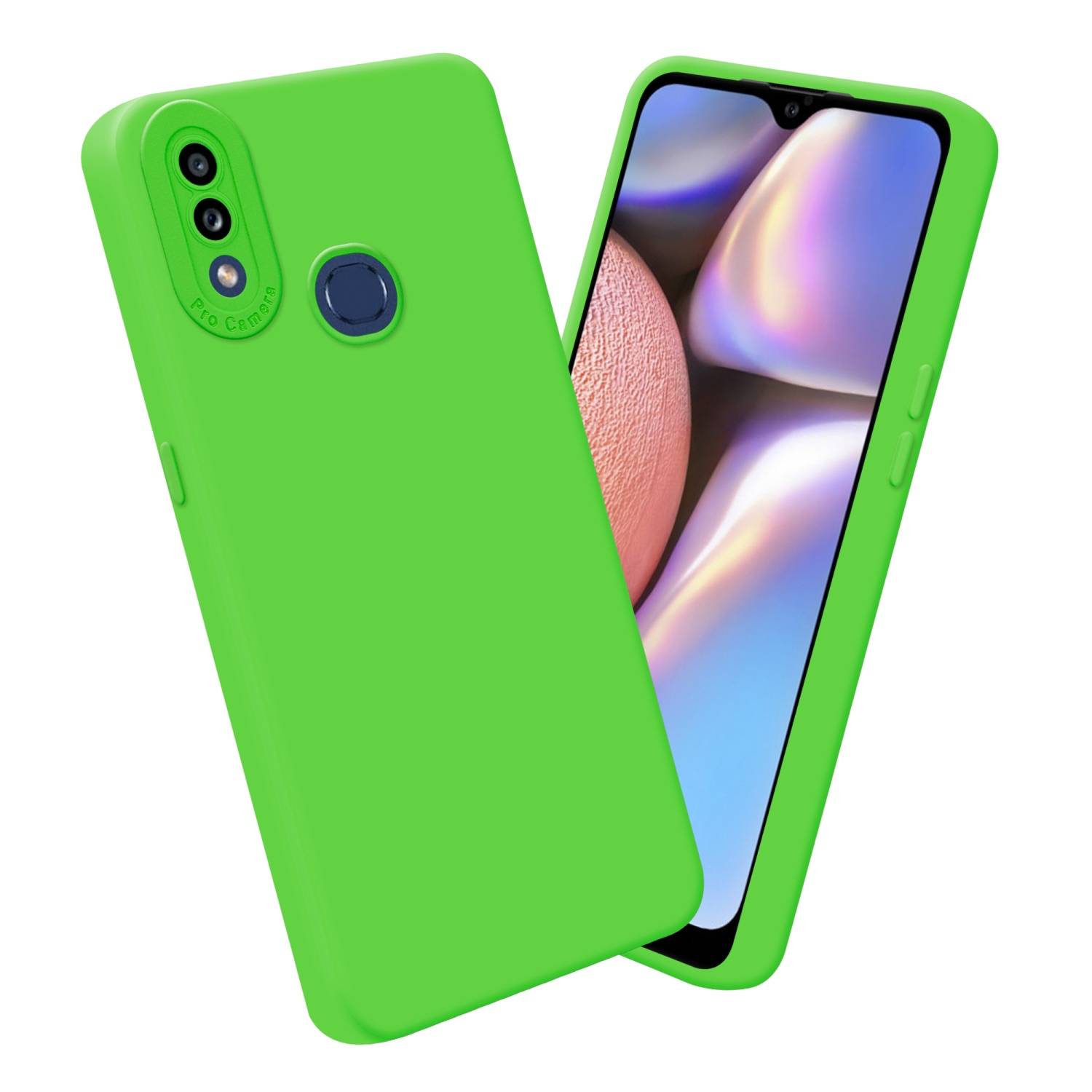 Cadorabo Hülle für Samsung Galaxy A10s / M01s Schutz Hülle in Grün TPU Silikon Etui Case Handyhülle