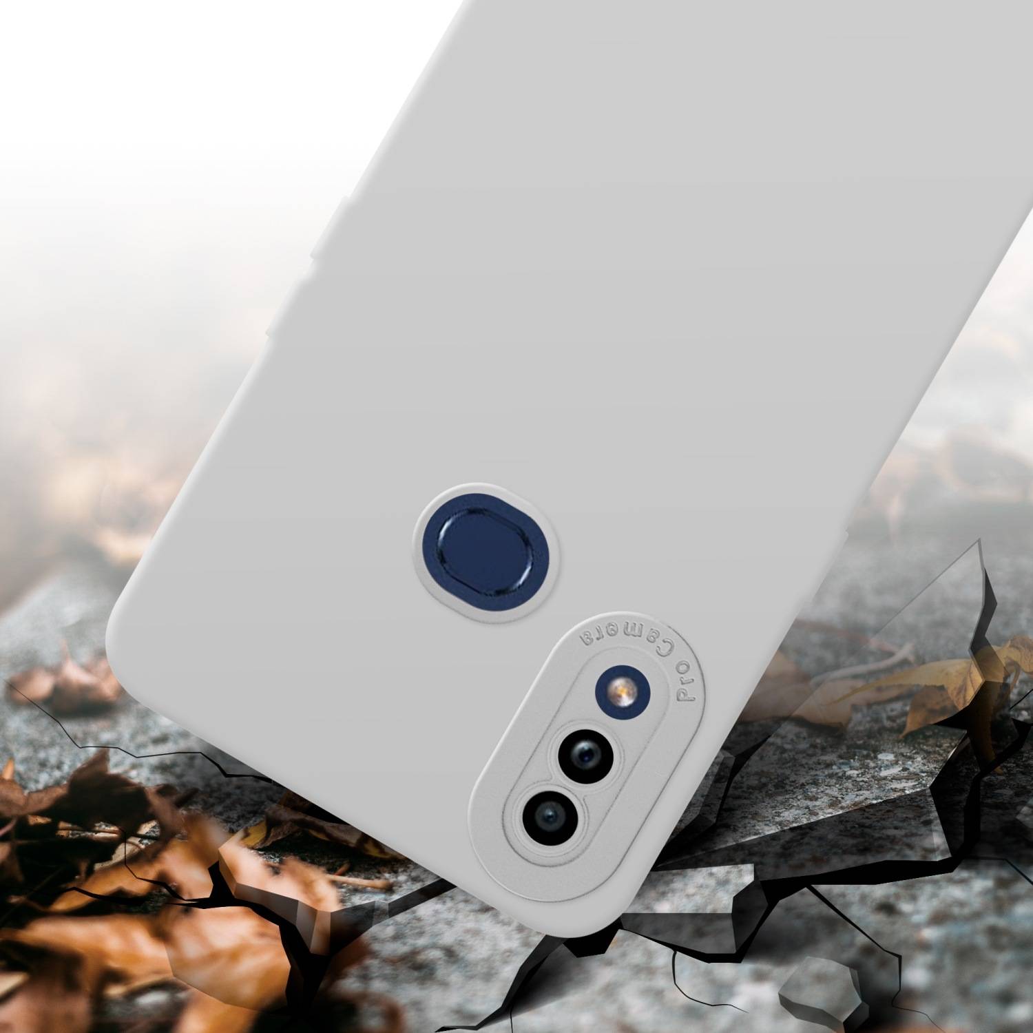 Cadorabo Hülle für Samsung Galaxy A10s / M01s Schutz Hülle in Weiß TPU Silikon Etui Case Handyhülle
