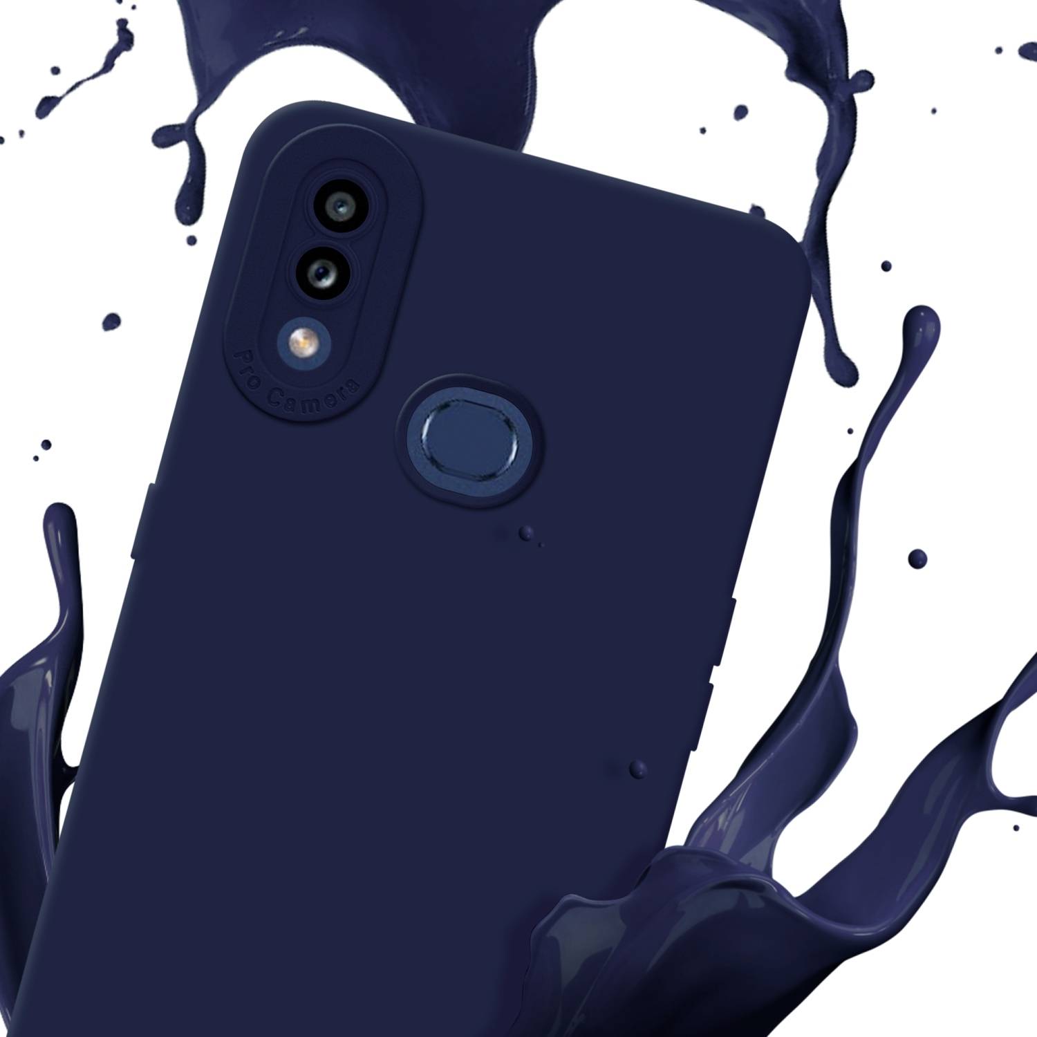Cadorabo Hülle für Samsung Galaxy A10s / M01s Schutz Hülle in Blau TPU Silikon Etui Case Handyhülle