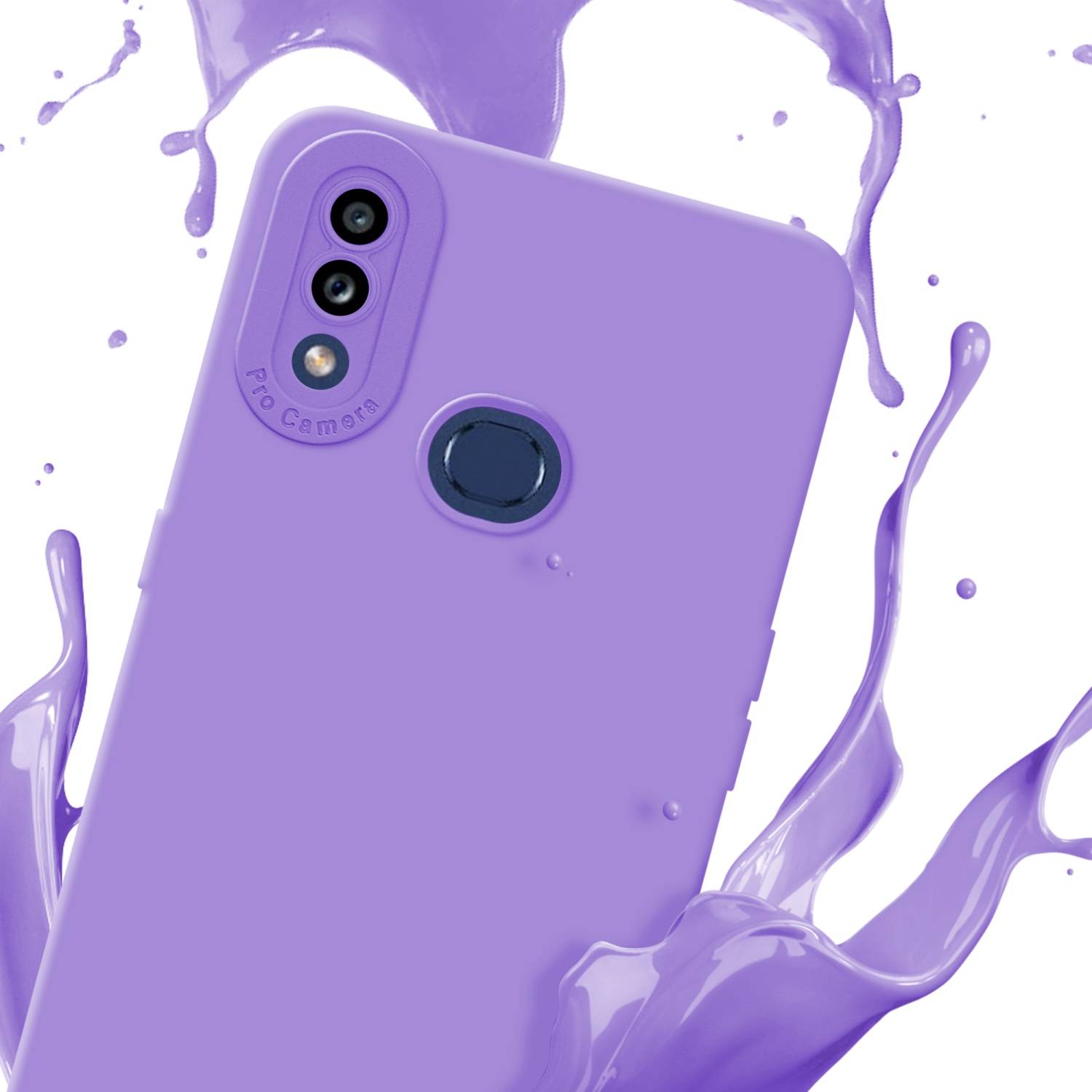 Cadorabo Hülle für Samsung Galaxy A10s / M01s Schutz Hülle in Lila TPU Silikon Etui Case Handyhülle