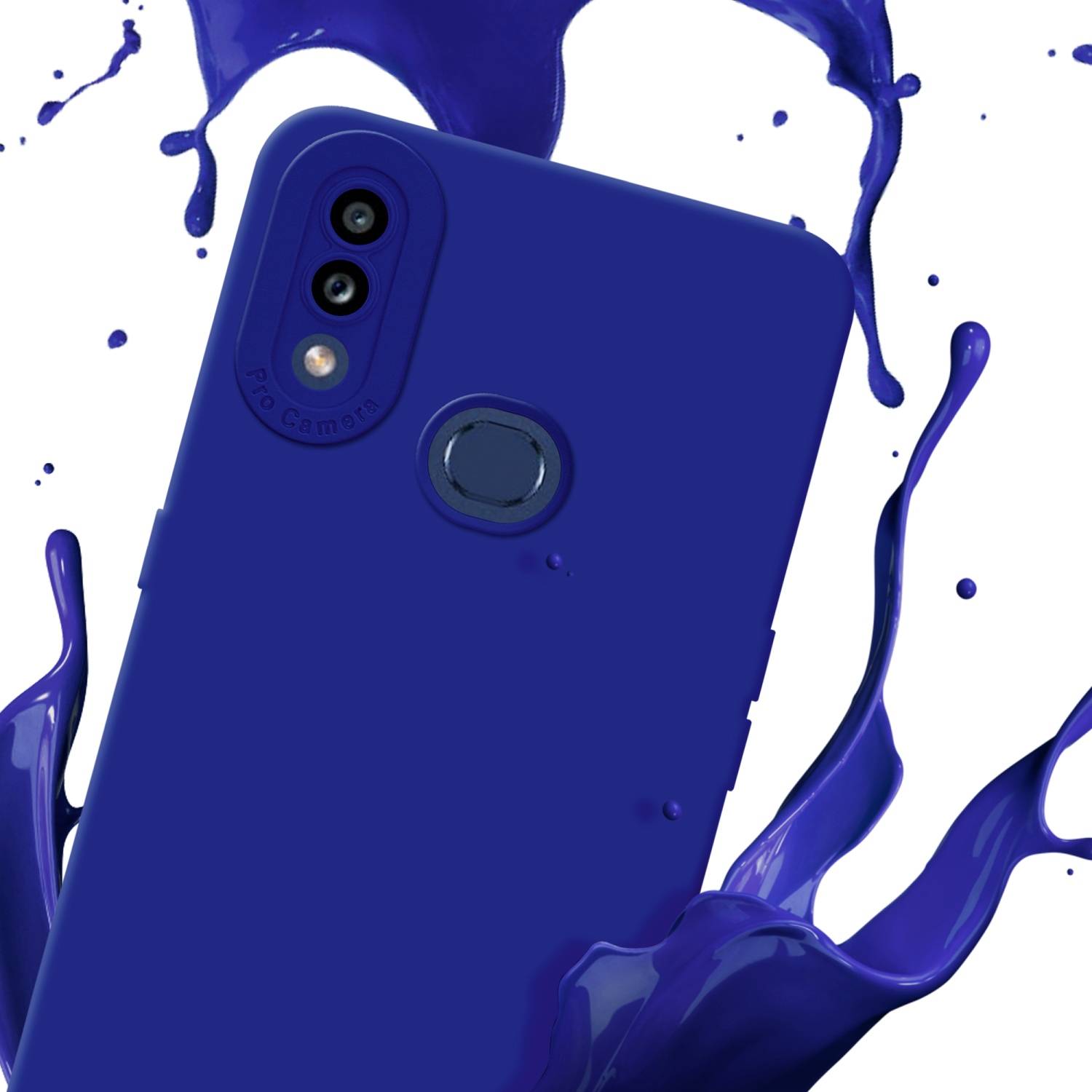 Cadorabo Hülle für Samsung Galaxy A10s / M01s Schutz Hülle in Blau TPU Silikon Etui Case Handyhülle