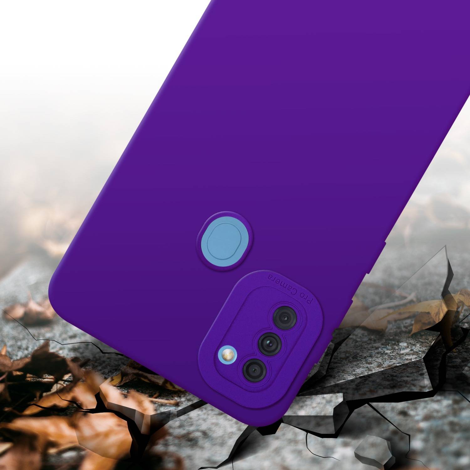 Cadorabo Hülle für Samsung Galaxy A11 / M11 Schutz Hülle in Lila TPU Silikon Etui Case Handyhülle