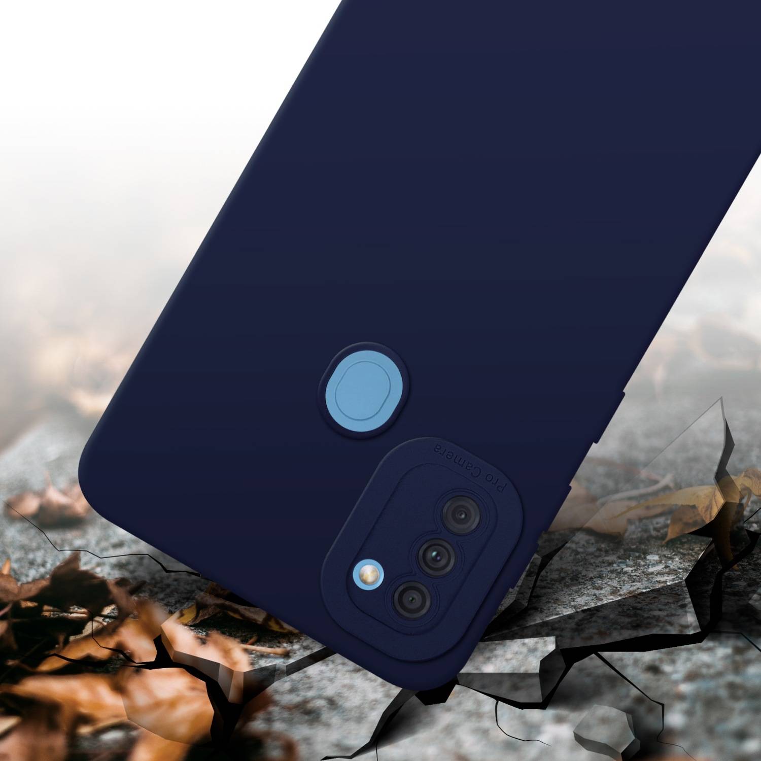 Cadorabo Hülle für Samsung Galaxy A11 / M11 Schutz Hülle in Blau TPU Silikon Etui Case Handyhülle