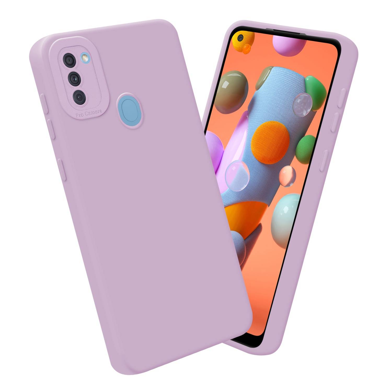 Cadorabo Hülle für Samsung Galaxy A11 / M11 Schutz Hülle in Rosa TPU Silikon Etui Case Handyhülle