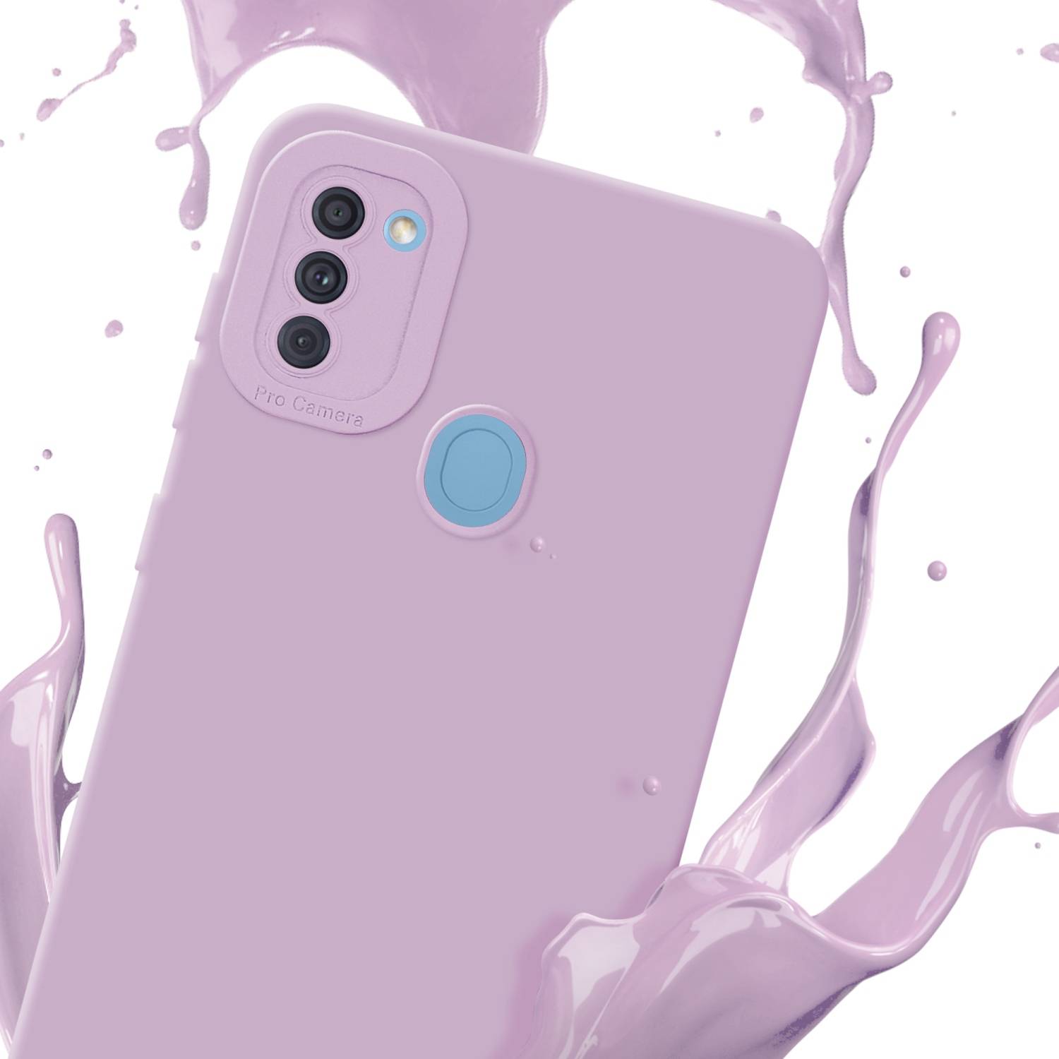 Cadorabo Hülle für Samsung Galaxy A11 / M11 Schutz Hülle in Rosa TPU Silikon Etui Case Handyhülle