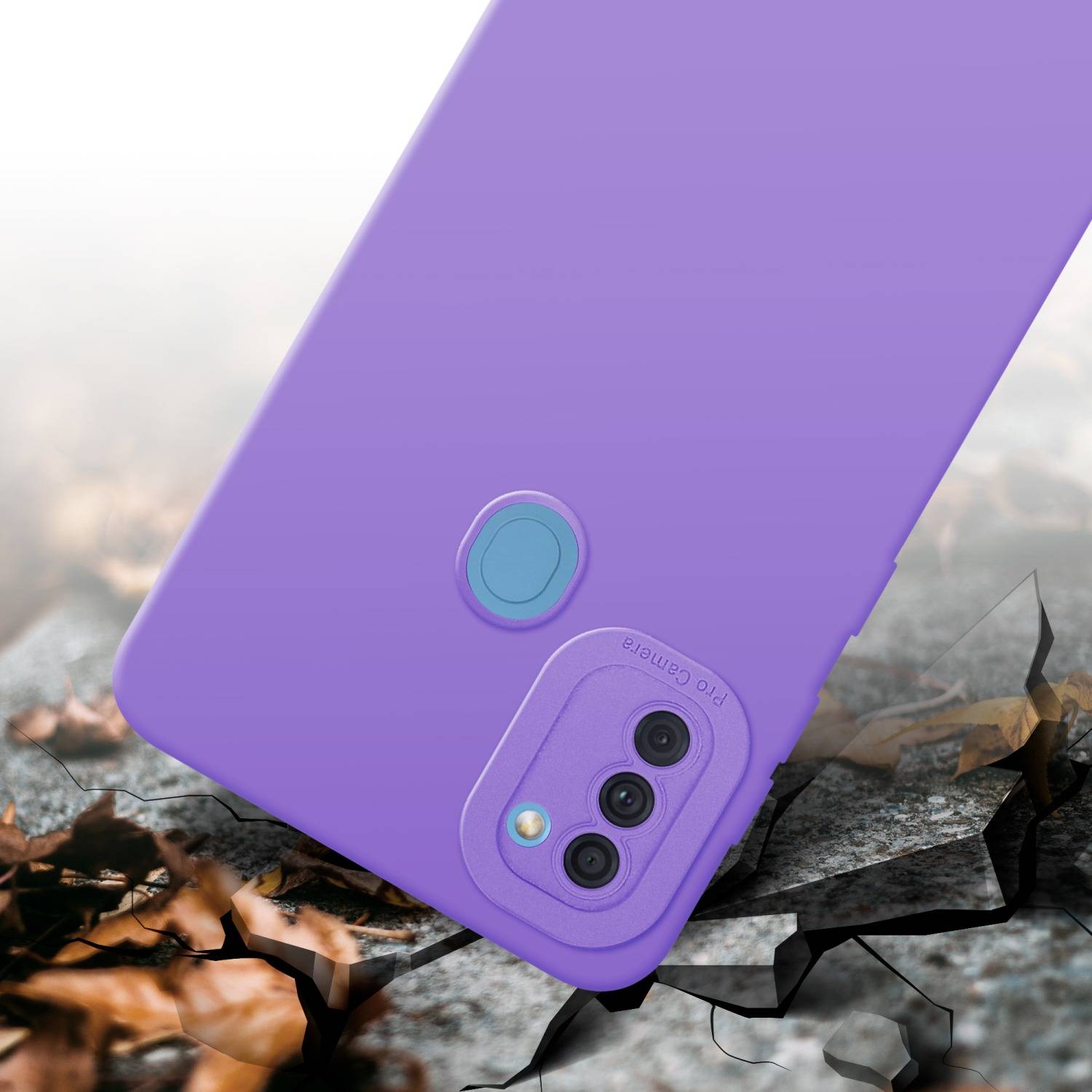 Cadorabo Hülle für Samsung Galaxy A11 / M11 Schutz Hülle in Lila TPU Silikon Etui Case Handyhülle