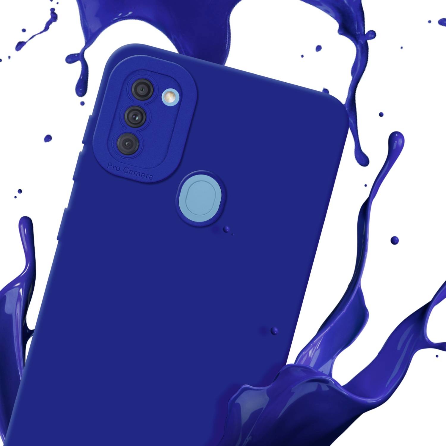 Cadorabo Hülle für Samsung Galaxy A11 / M11 Schutz Hülle in Blau TPU Silikon Etui Case Handyhülle
