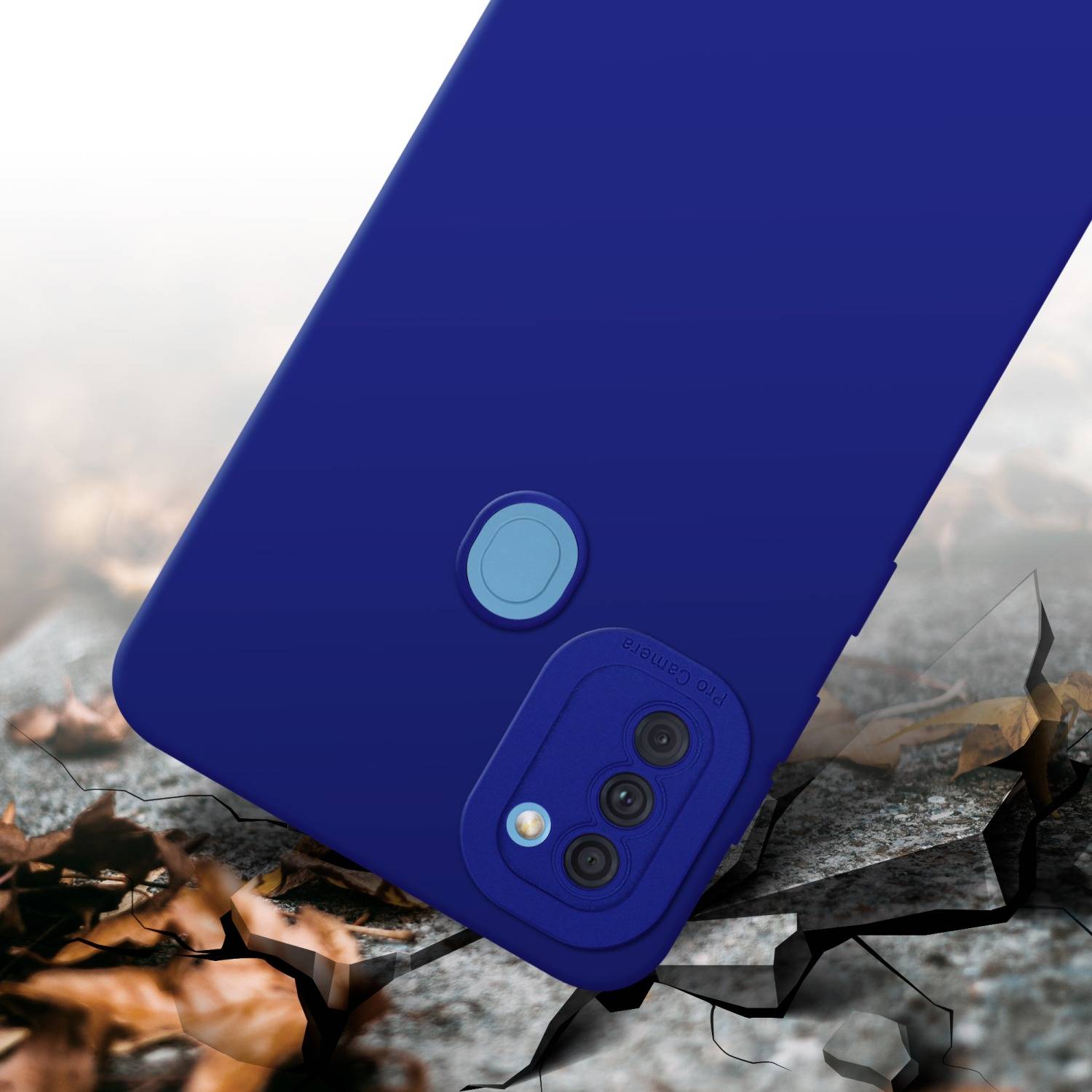 Cadorabo Hülle für Samsung Galaxy A11 / M11 Schutz Hülle in Blau TPU Silikon Etui Case Handyhülle