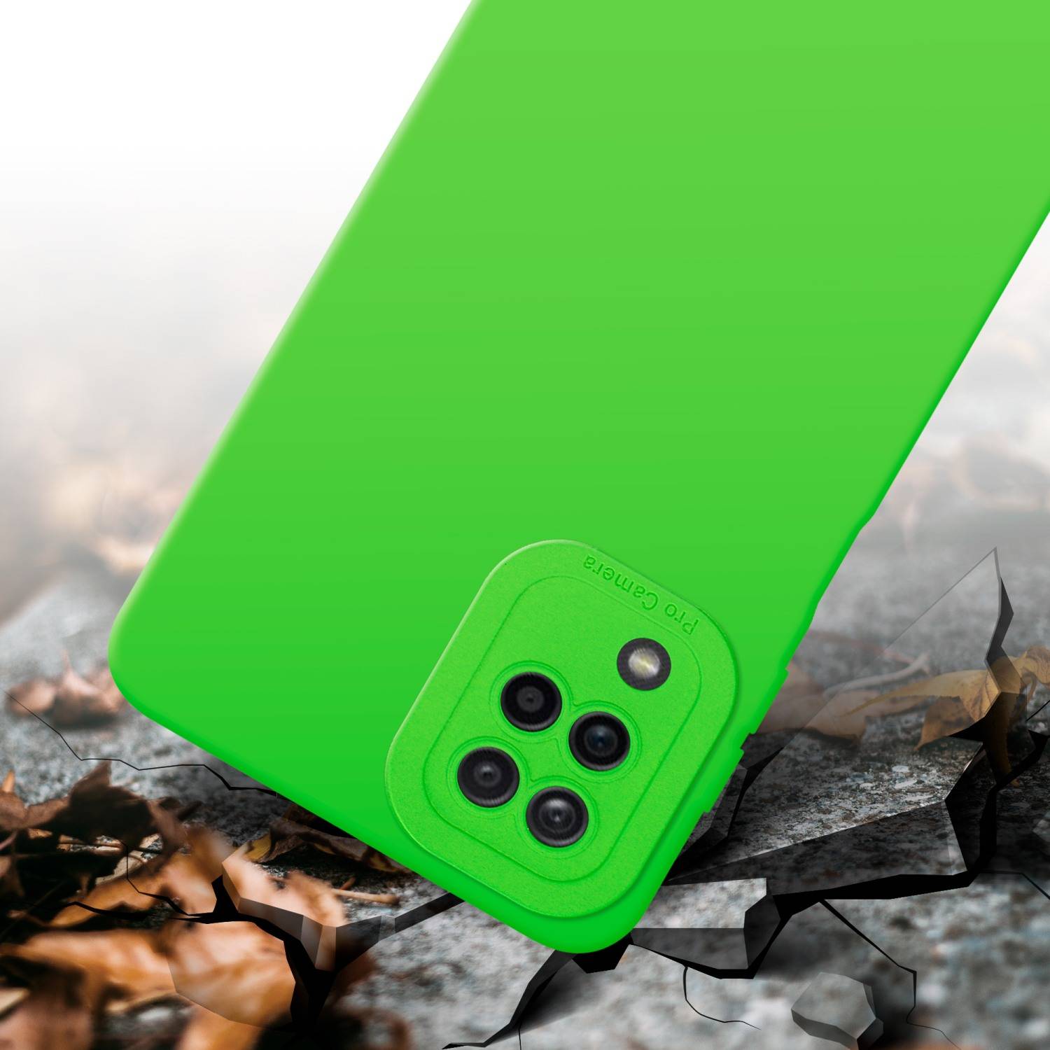 Cadorabo Hülle für Samsung Galaxy A12 / M12 Schutz Hülle in Grün TPU Silikon Etui Case Handyhülle
