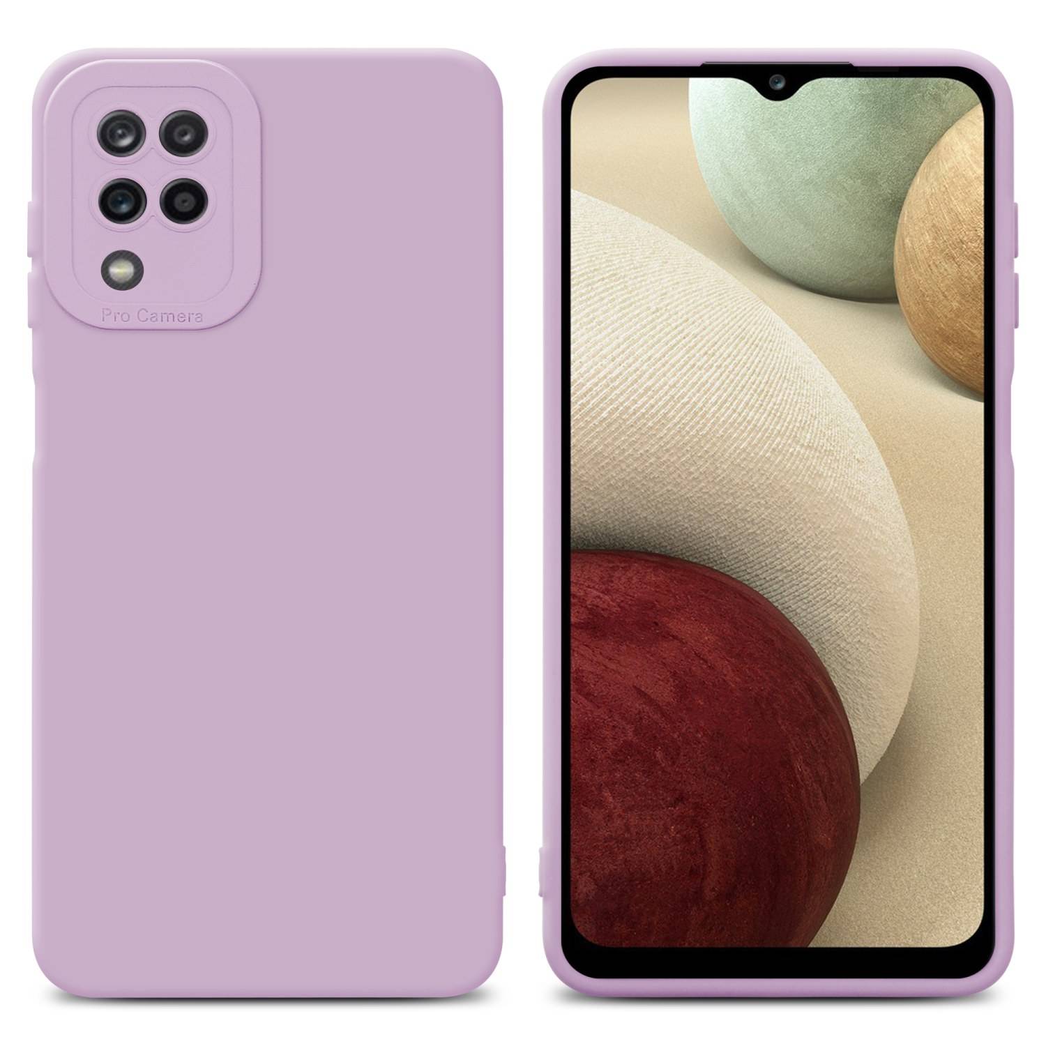 Cadorabo Hülle für Samsung Galaxy A12 / M12 Schutz Hülle in Rosa TPU Silikon Etui Case Handyhülle