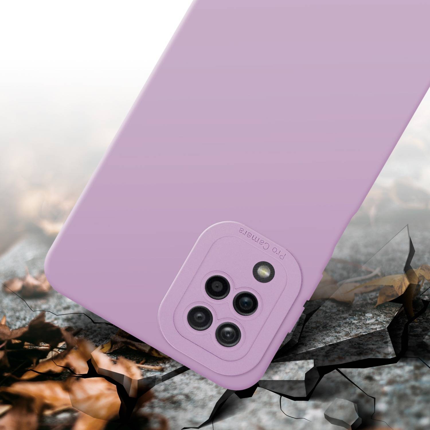 Cadorabo Hülle für Samsung Galaxy A12 / M12 Schutz Hülle in Rosa TPU Silikon Etui Case Handyhülle