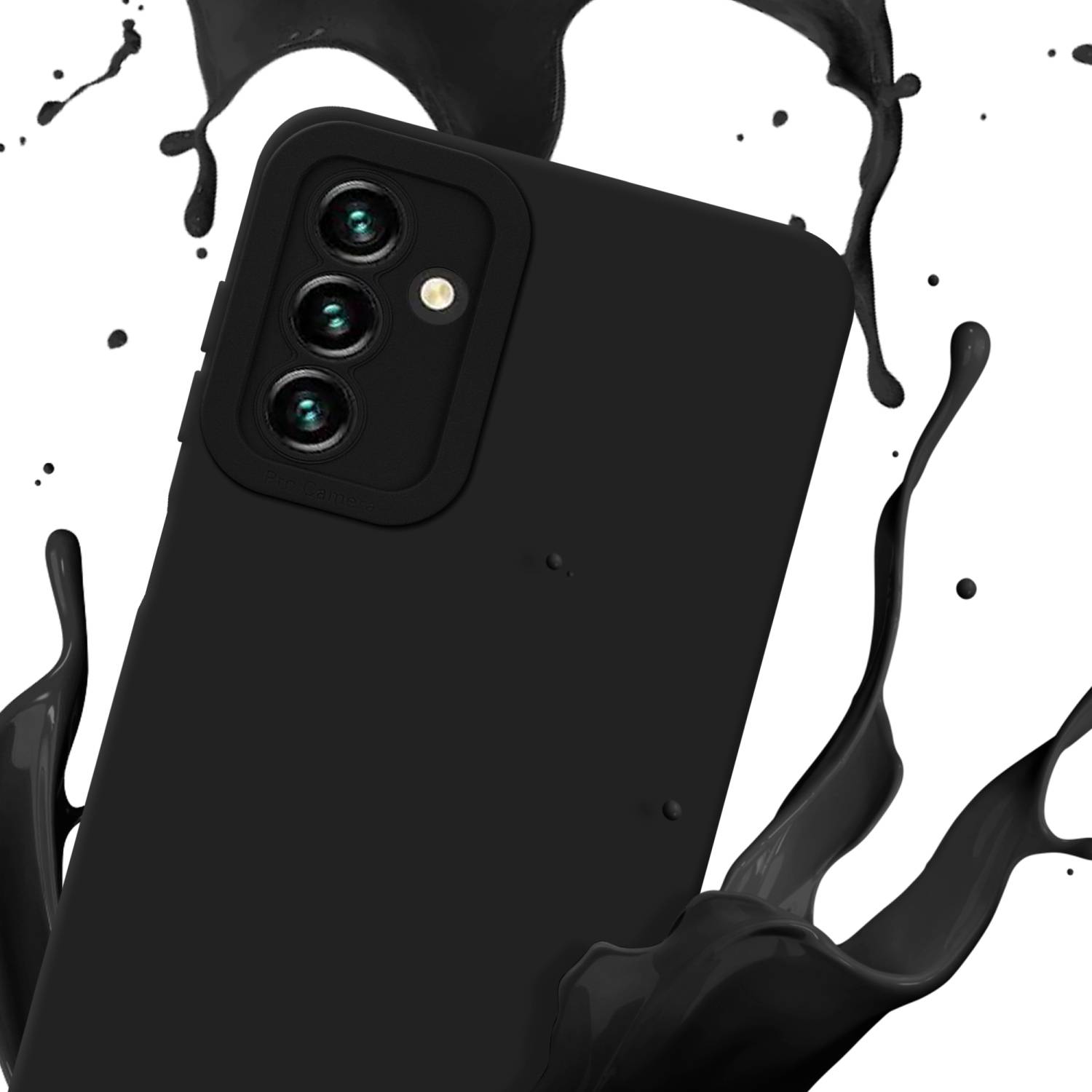 Cadorabo Hülle für Samsung Galaxy A13 5G Schutz Hülle in Schwarz TPU Silikon Etui Case Handyhülle