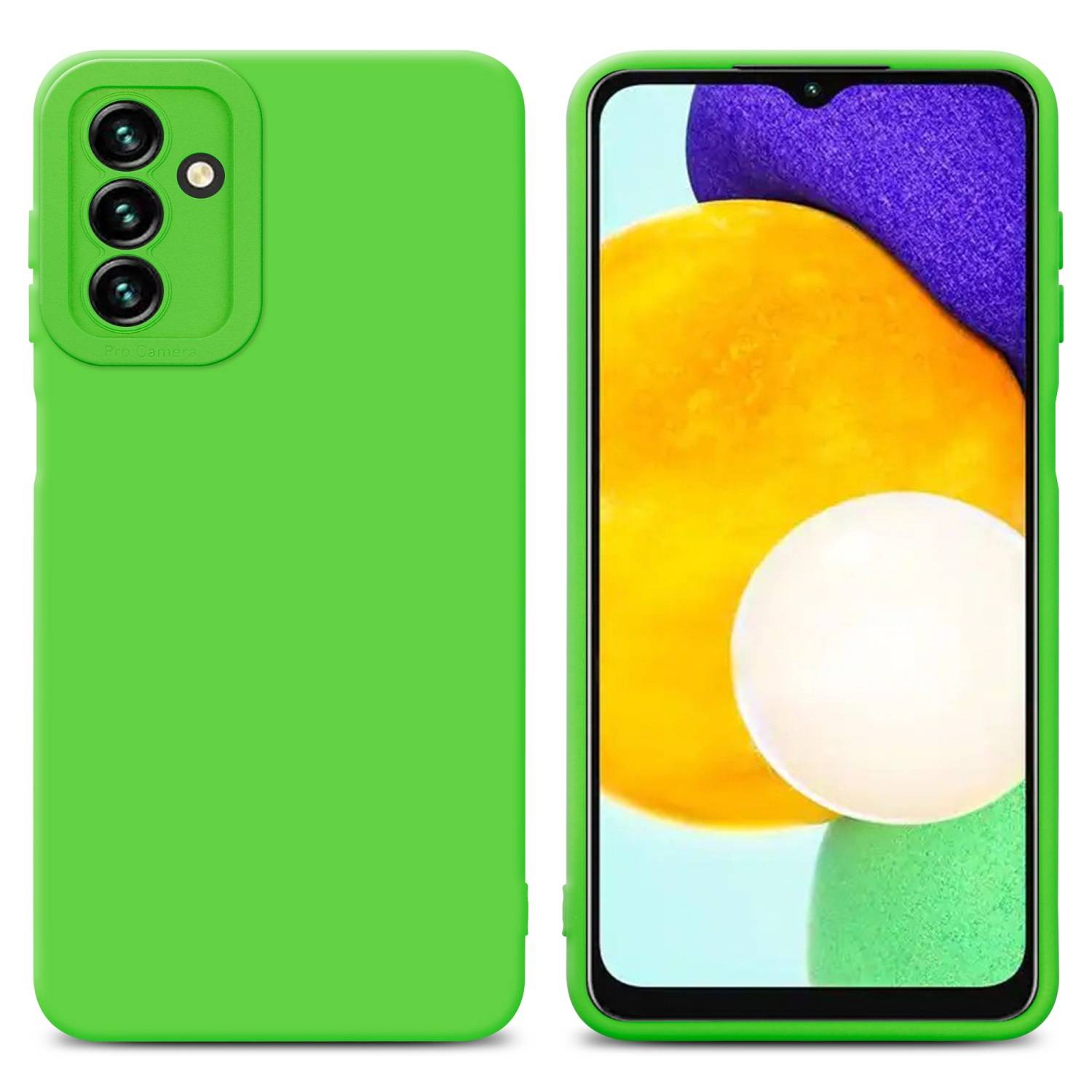 Cadorabo Hülle für Samsung Galaxy A13 5G Schutz Hülle in Grün TPU Silikon Etui Case Handyhülle
