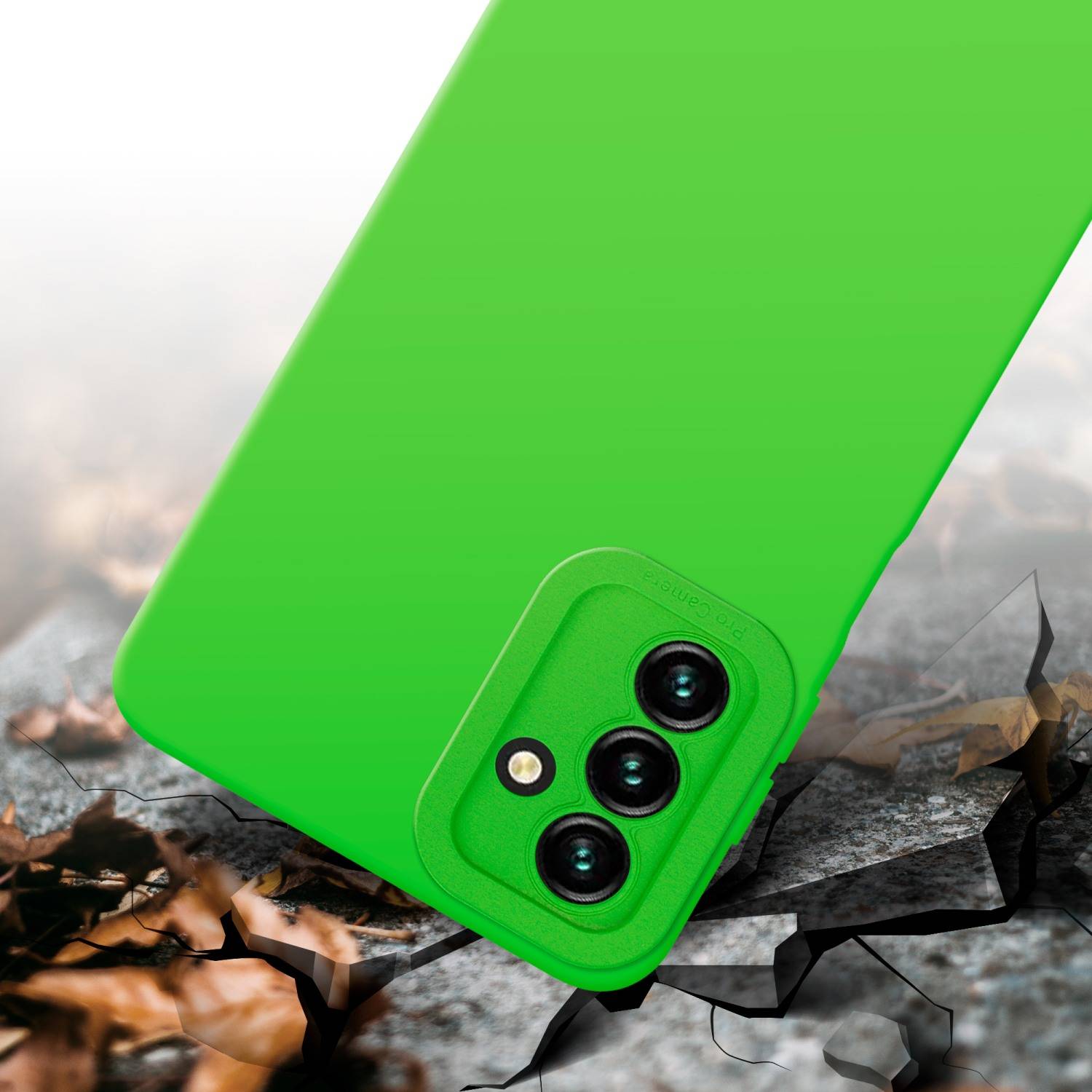 Cadorabo Hülle für Samsung Galaxy A13 5G Schutz Hülle in Grün TPU Silikon Etui Case Handyhülle