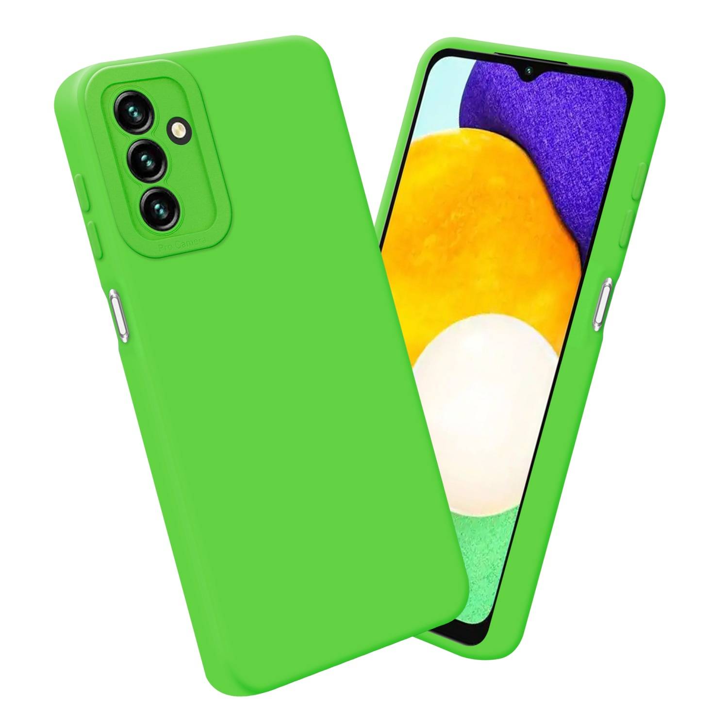 Cadorabo Hülle für Samsung Galaxy A13 5G Schutz Hülle in Grün TPU Silikon Etui Case Handyhülle