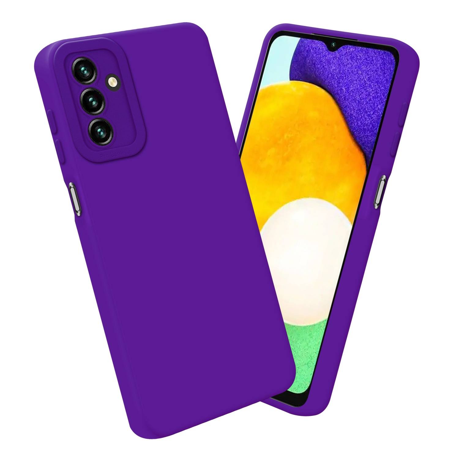 Cadorabo Hülle für Samsung Galaxy A13 5G Schutz Hülle in Lila TPU Silikon Etui Case Handyhülle