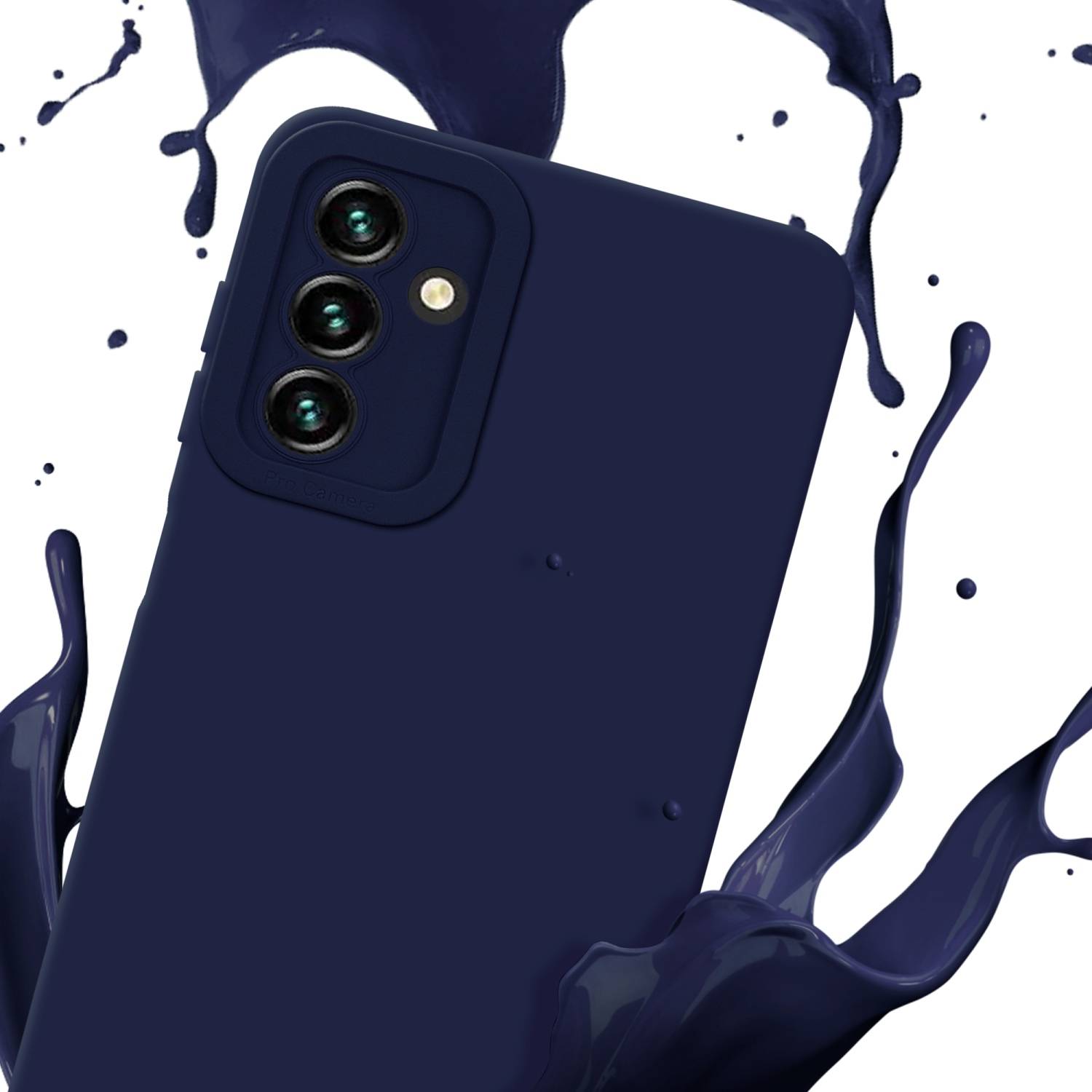 Cadorabo Hülle für Samsung Galaxy A13 5G Schutz Hülle in Blau TPU Silikon Etui Case Handyhülle