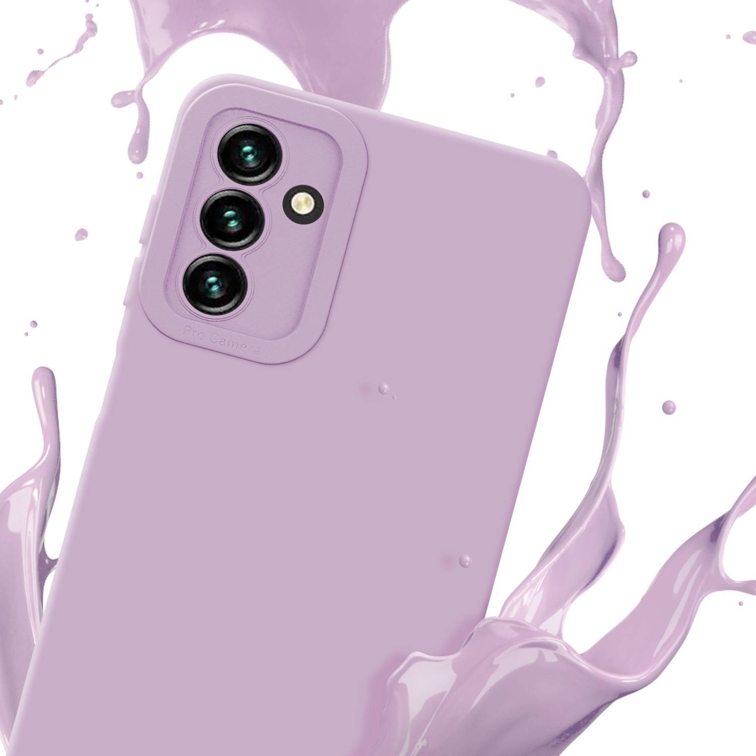 Cadorabo Hülle für Samsung Galaxy A13 5G Schutz Hülle in Rosa TPU Silikon Etui Case Handyhülle
