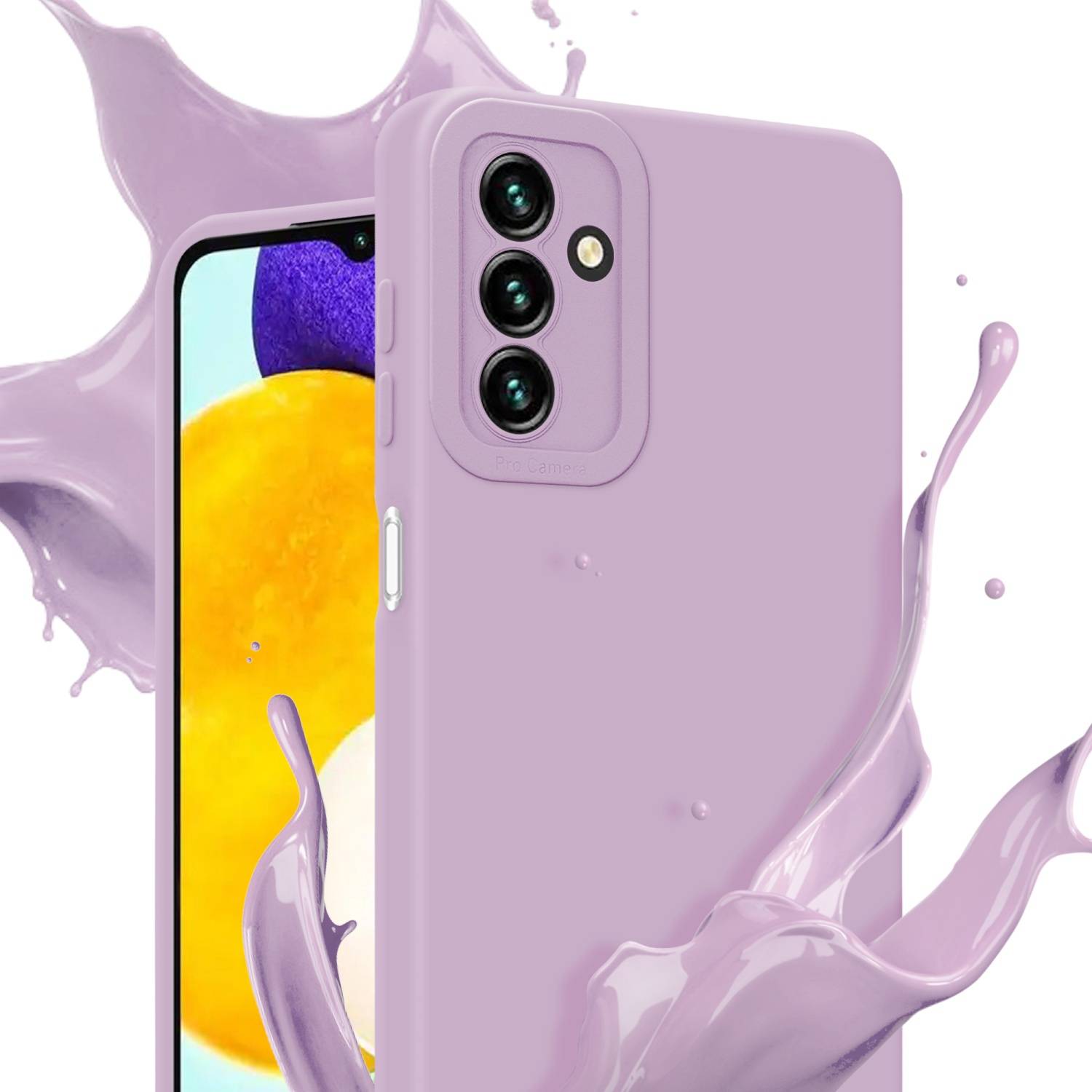 Cadorabo Hülle für Samsung Galaxy A13 5G Schutz Hülle in Rosa TPU Silikon Etui Case Handyhülle