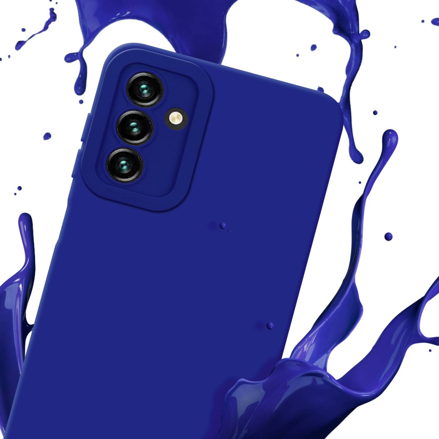 Cadorabo Hülle für Samsung Galaxy A13 5G Schutz Hülle in Blau TPU Silikon Etui Case Handyhülle