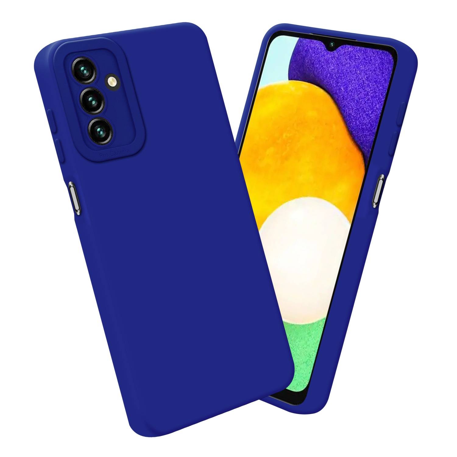 Cadorabo Hülle für Samsung Galaxy A13 5G Schutz Hülle in Blau TPU Silikon Etui Case Handyhülle
