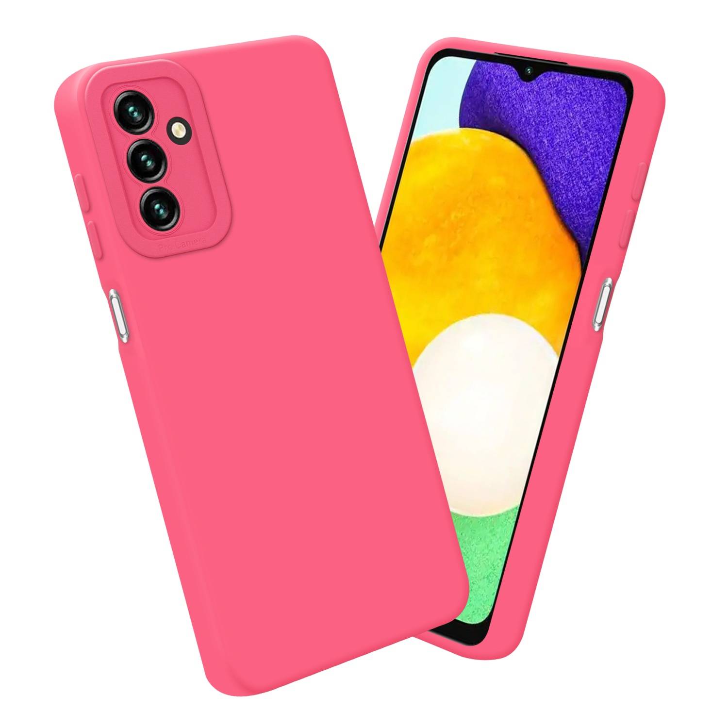 Cadorabo Hülle für Samsung Galaxy A13 5G Schutz Hülle in Rot TPU Silikon Etui Case Handyhülle