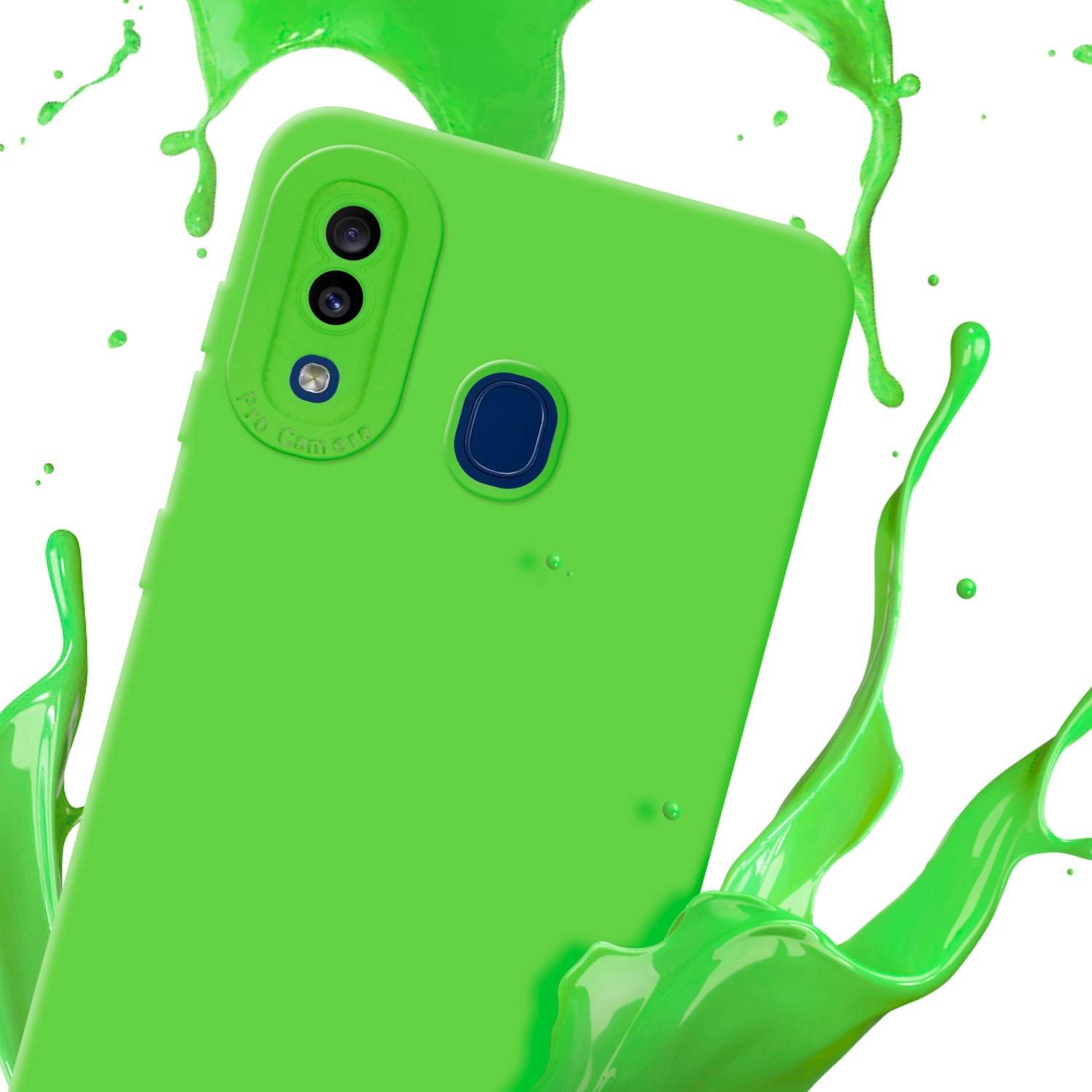 Cadorabo Hülle für Samsung Galaxy A20 / A30 / M10s Schutz Hülle in Grün TPU Silikon Etui Case Handyhülle