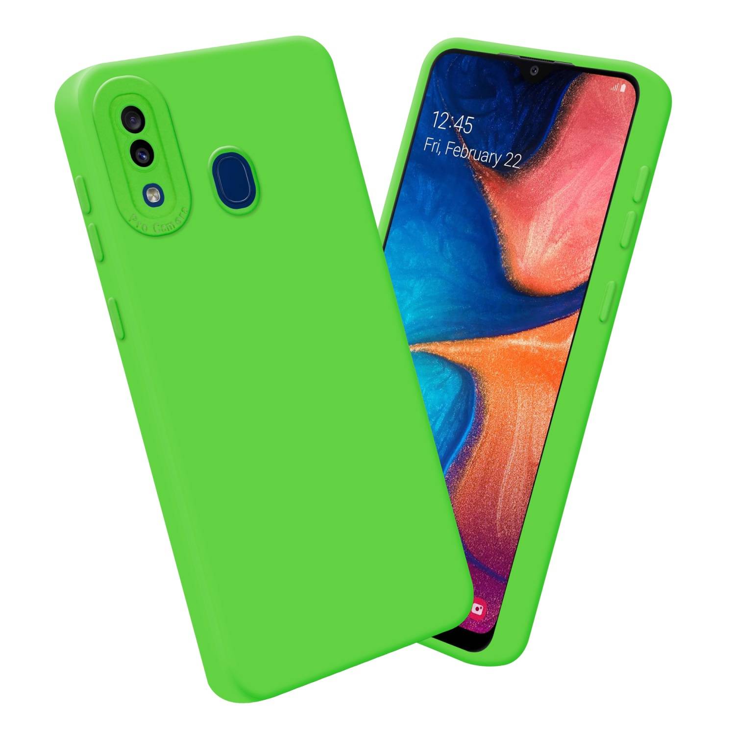 Cadorabo Hülle für Samsung Galaxy A20 / A30 / M10s Schutz Hülle in Grün TPU Silikon Etui Case Handyhülle