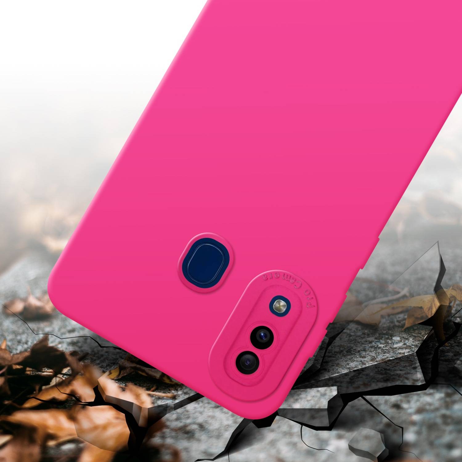 Cadorabo Hülle für Samsung Galaxy A20 / A30 / M10s Schutz Hülle in Pink TPU Silikon Etui Case Handyhülle
