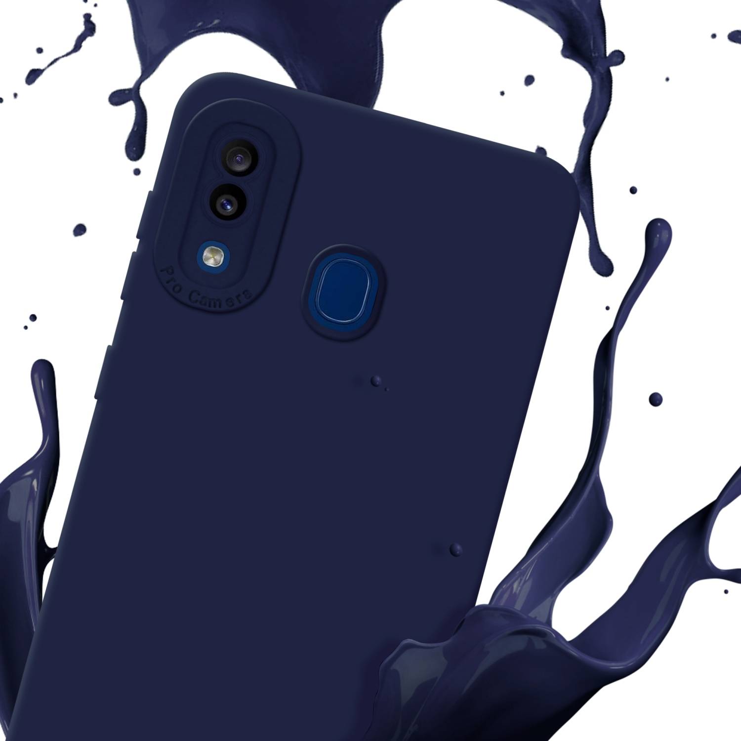 Cadorabo Hülle für Samsung Galaxy A20 / A30 / M10s Schutz Hülle in Blau TPU Silikon Etui Case Handyhülle