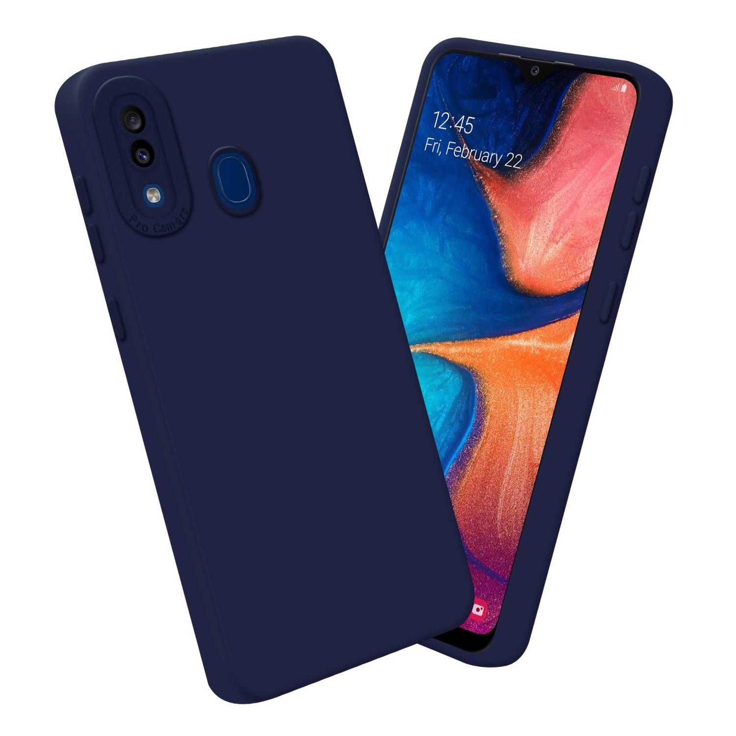Cadorabo Hülle für Samsung Galaxy A20 / A30 / M10s Schutz Hülle in Blau TPU Silikon Etui Case Handyhülle