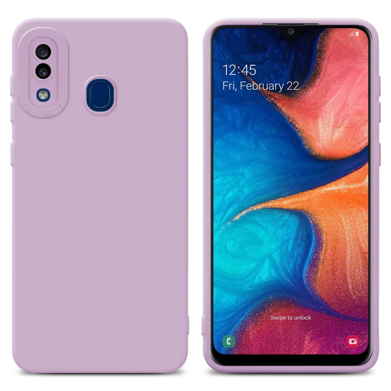 Cadorabo Hülle für Samsung Galaxy A20 / A30 / M10s Schutz Hülle in Rosa TPU Silikon Etui Case Handyhülle