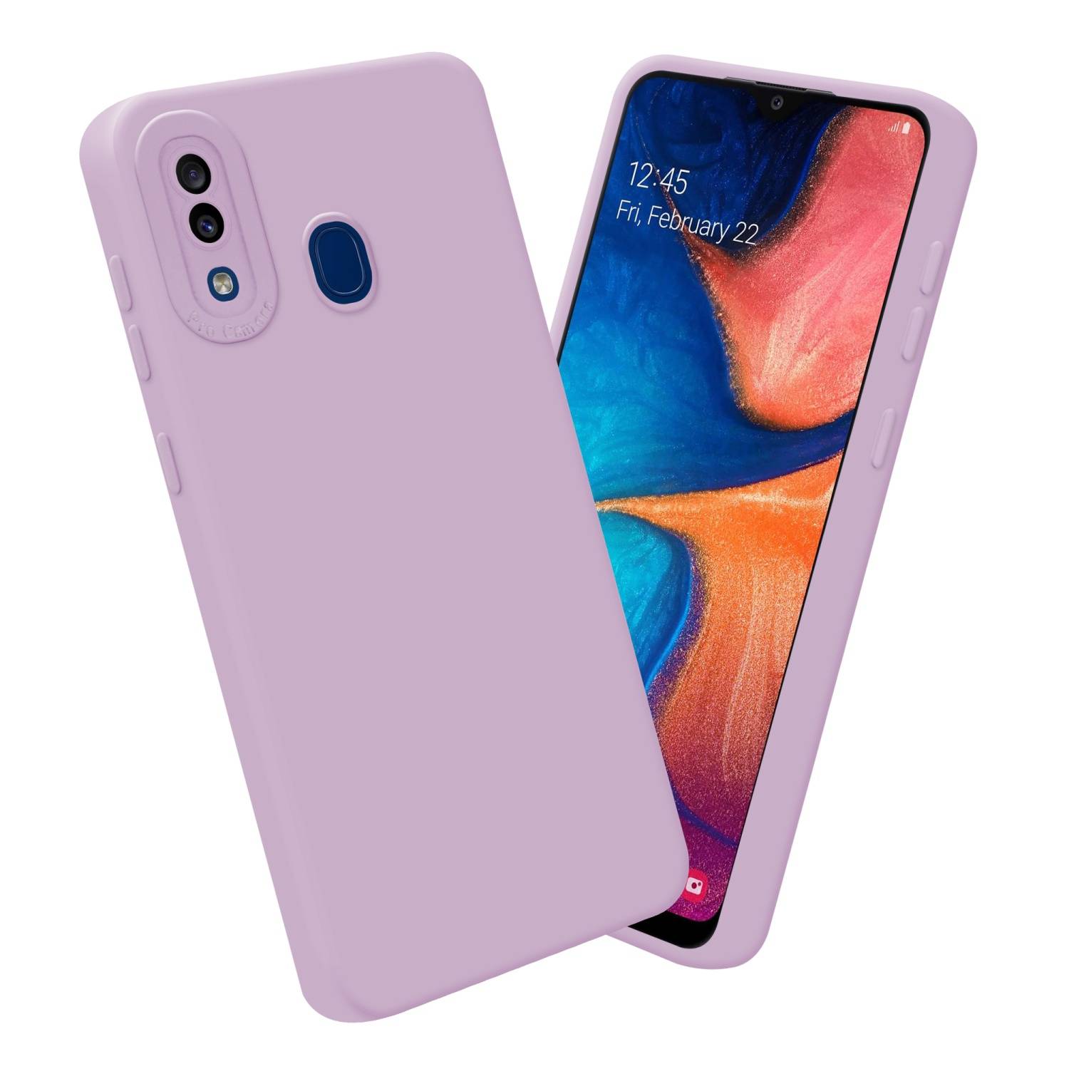 Cadorabo Hülle für Samsung Galaxy A20 / A30 / M10s Schutz Hülle in Rosa TPU Silikon Etui Case Handyhülle