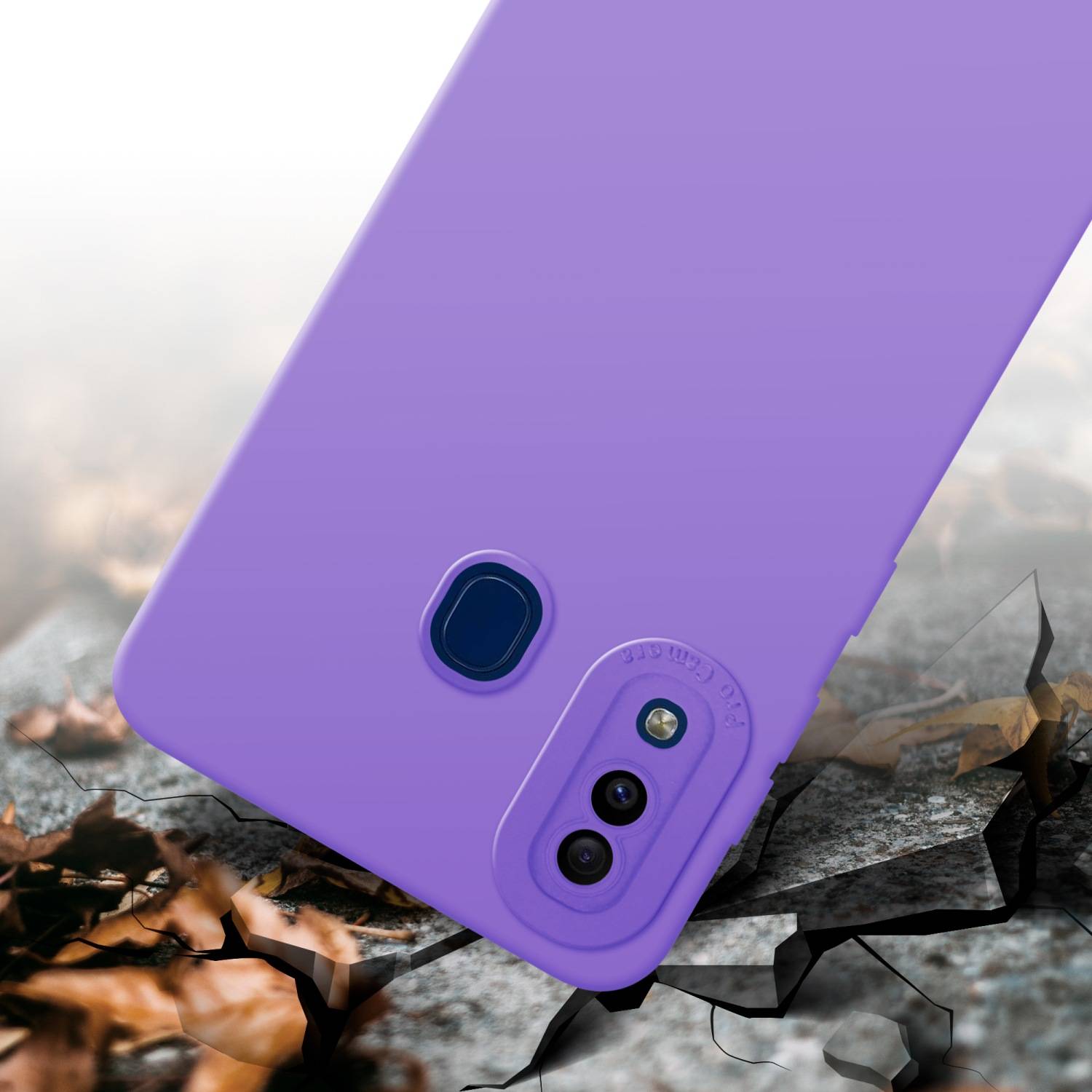 Cadorabo Hülle für Samsung Galaxy A20 / A30 / M10s Schutz Hülle in Lila TPU Silikon Etui Case Handyhülle