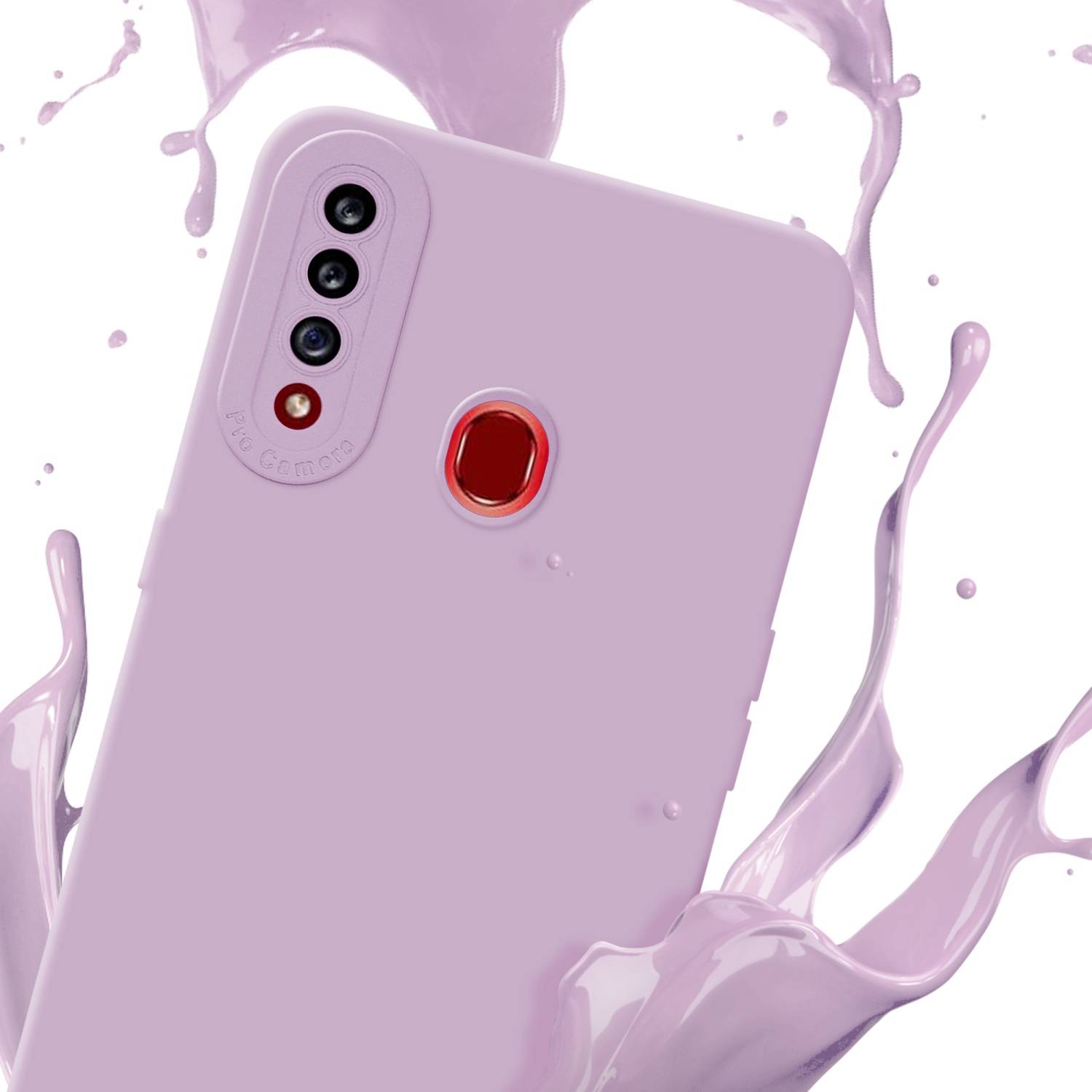 Cadorabo Hülle für Samsung Galaxy A20s Schutz Hülle in Rosa TPU Silikon Etui Case Handyhülle