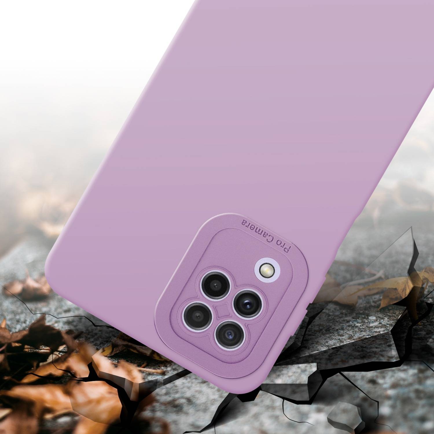 Cadorabo Hülle für Samsung Galaxy A22 4G Schutz Hülle in Rosa TPU Silikon Etui Case Handyhülle