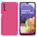 Cadorabo Hülle für Samsung Galaxy A32 5G Schutz Hülle in Pink TPU Silikon Etui Case Handyhülle