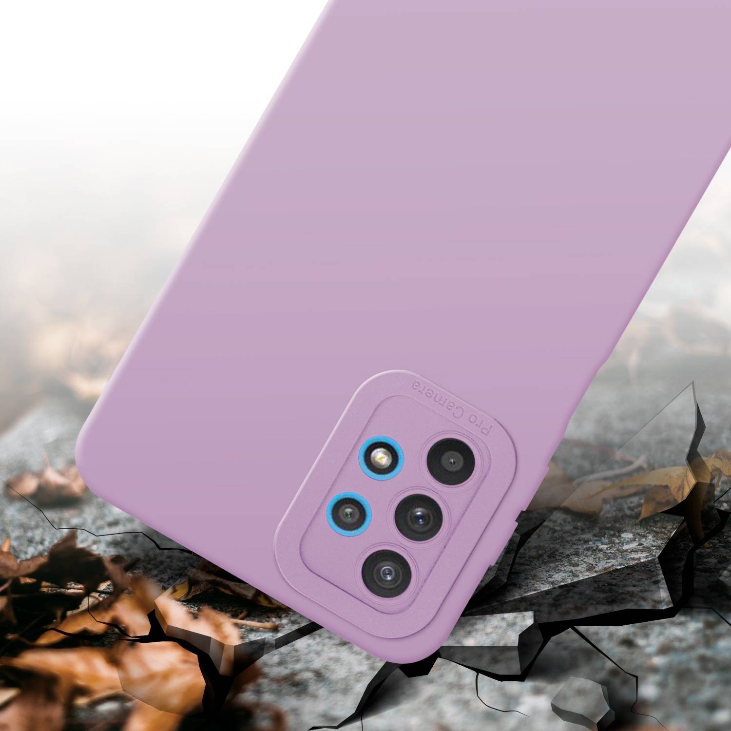 Cadorabo Hülle für Samsung Galaxy A32 5G Schutz Hülle in Rosa TPU Silikon Etui Case Handyhülle